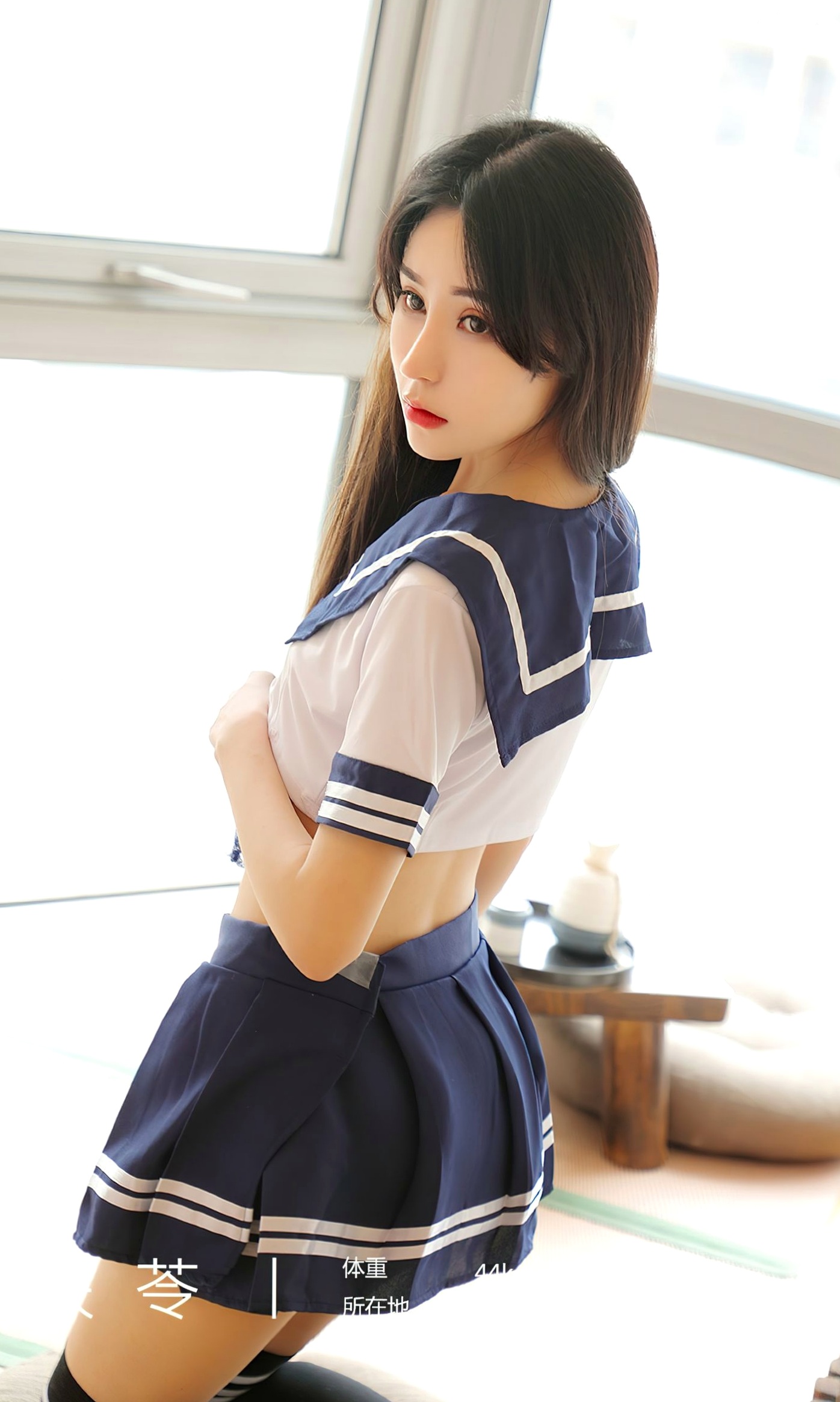 UGirlsApp尤果圈爱尤物-2524-茯苓-《心之弦》日系JK水手服写真,室内清纯与性感诱惑私房精选