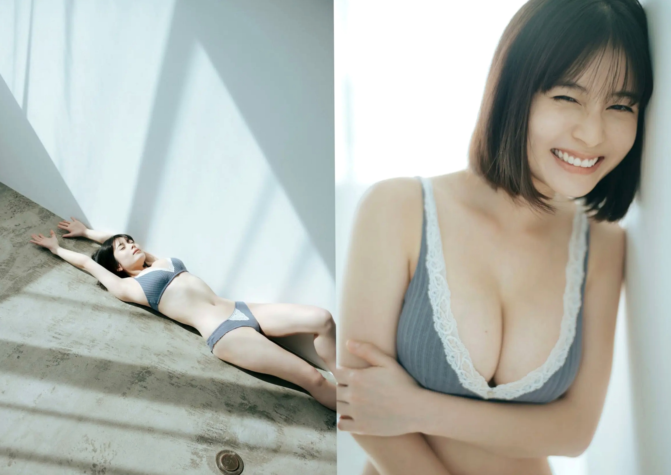 大久保桜子 - BE SHINE:纯欲风格居家内衣写真,尽显精致五官与清纯性感魅力