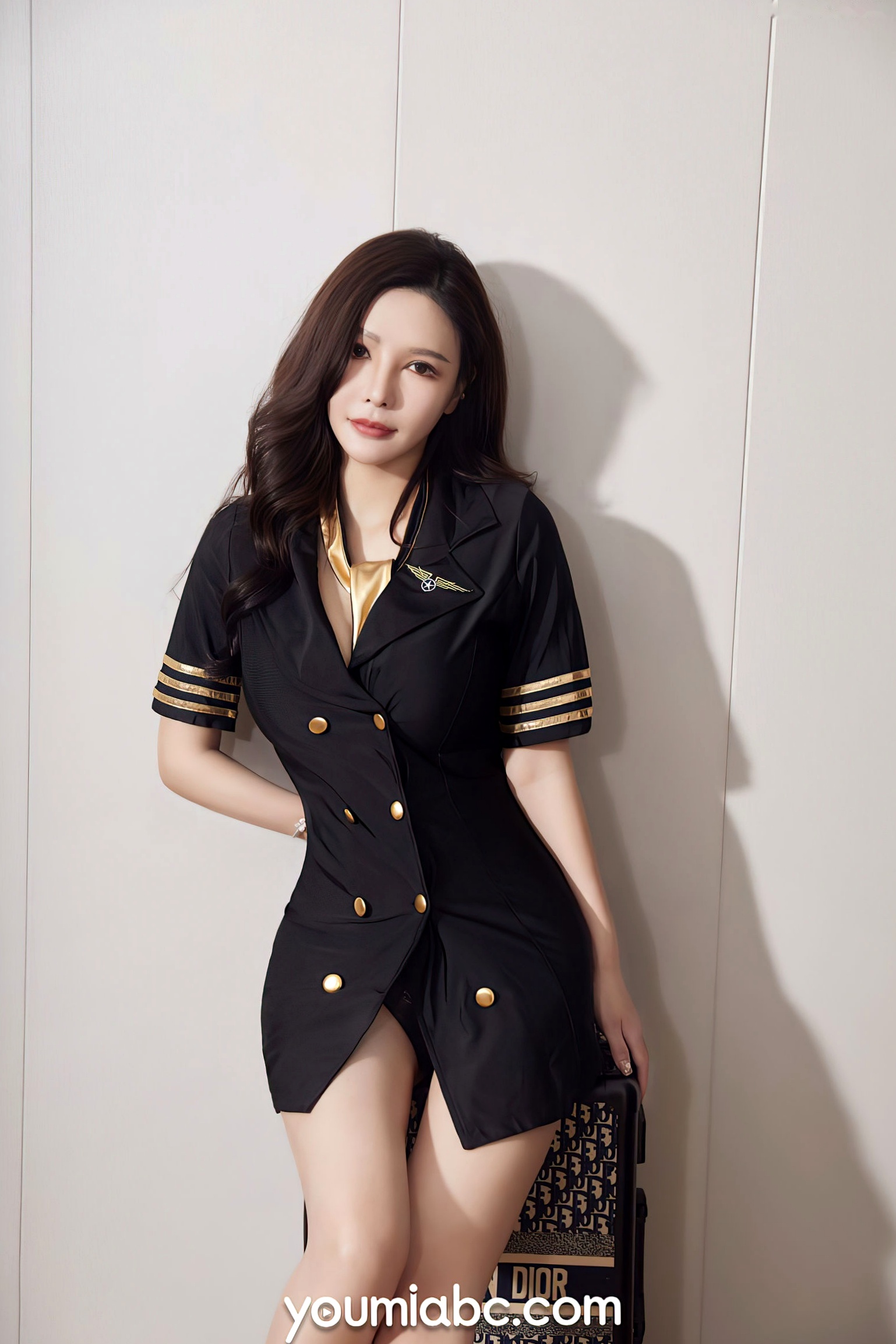 YouMi尤蜜-2021.11.02-李多多-《在我心上迫降》空姐制服诱惑,极品气质女神职业装私房高清大片