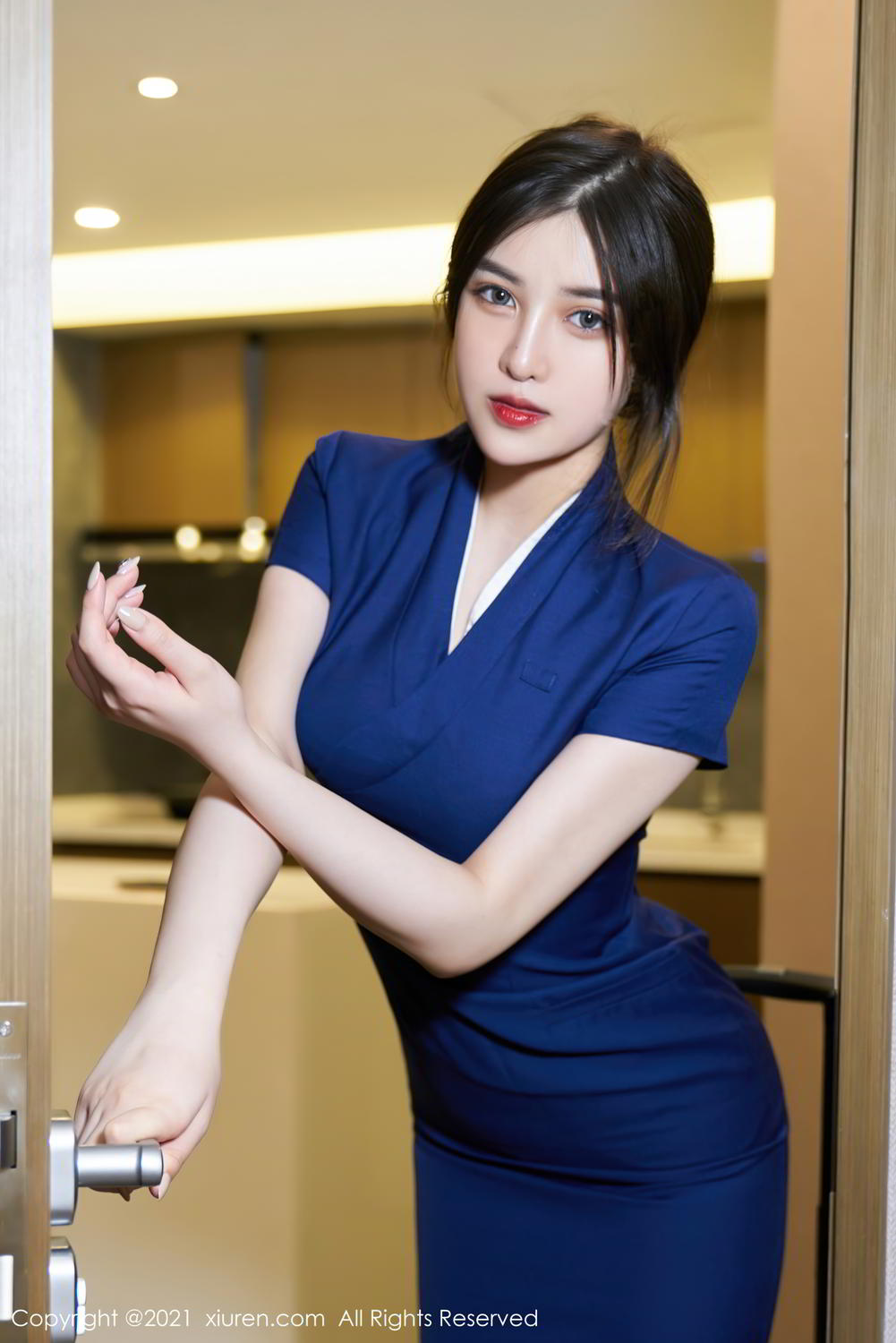 你的女友韩静安 优雅空乘制服