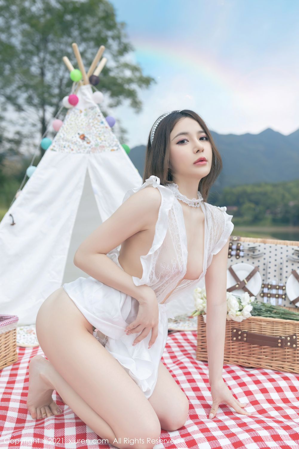 唯美动人鱼子酱Fish 湖畔野餐主题系列