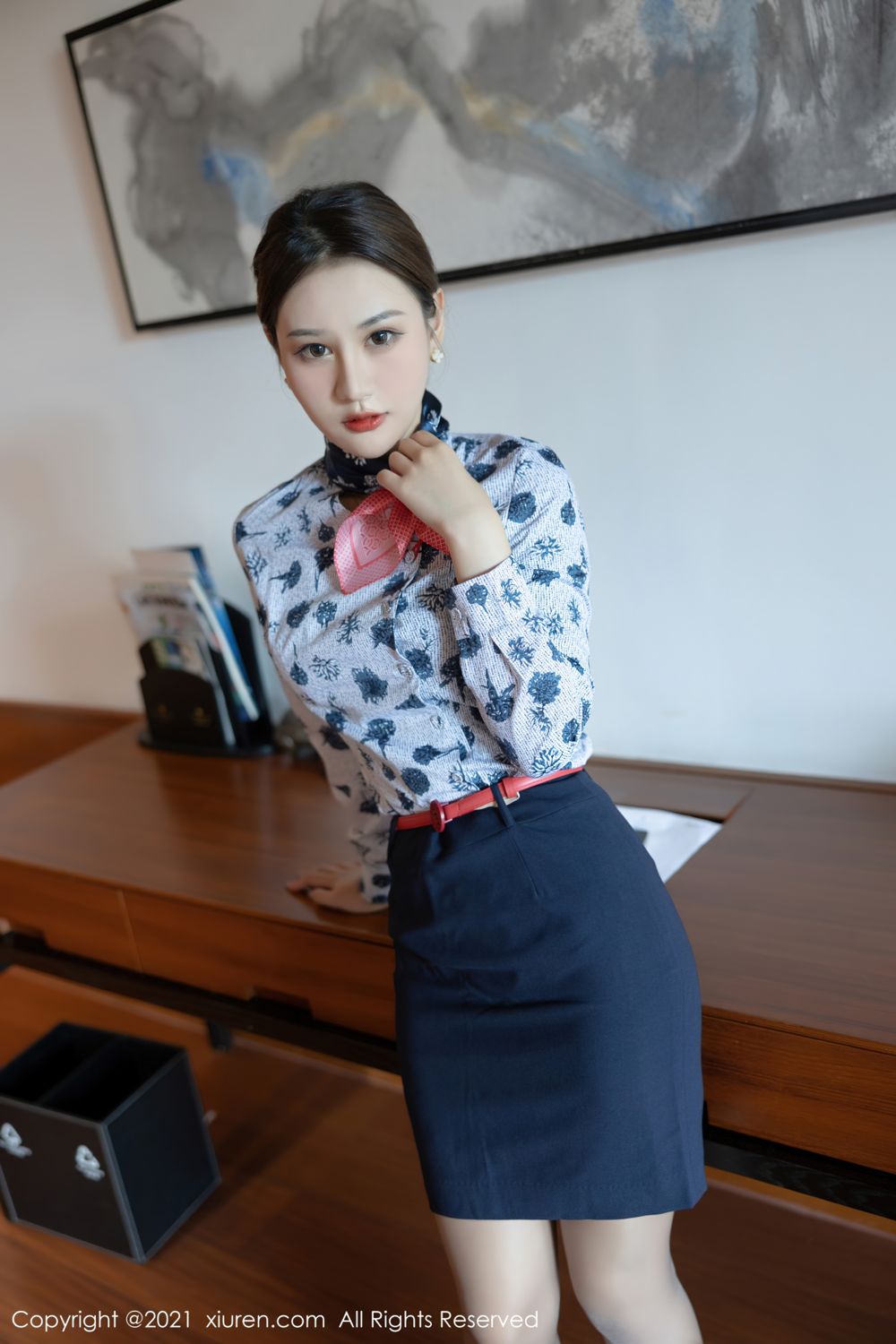婀娜模特张欣欣 典雅多姿空乘制服