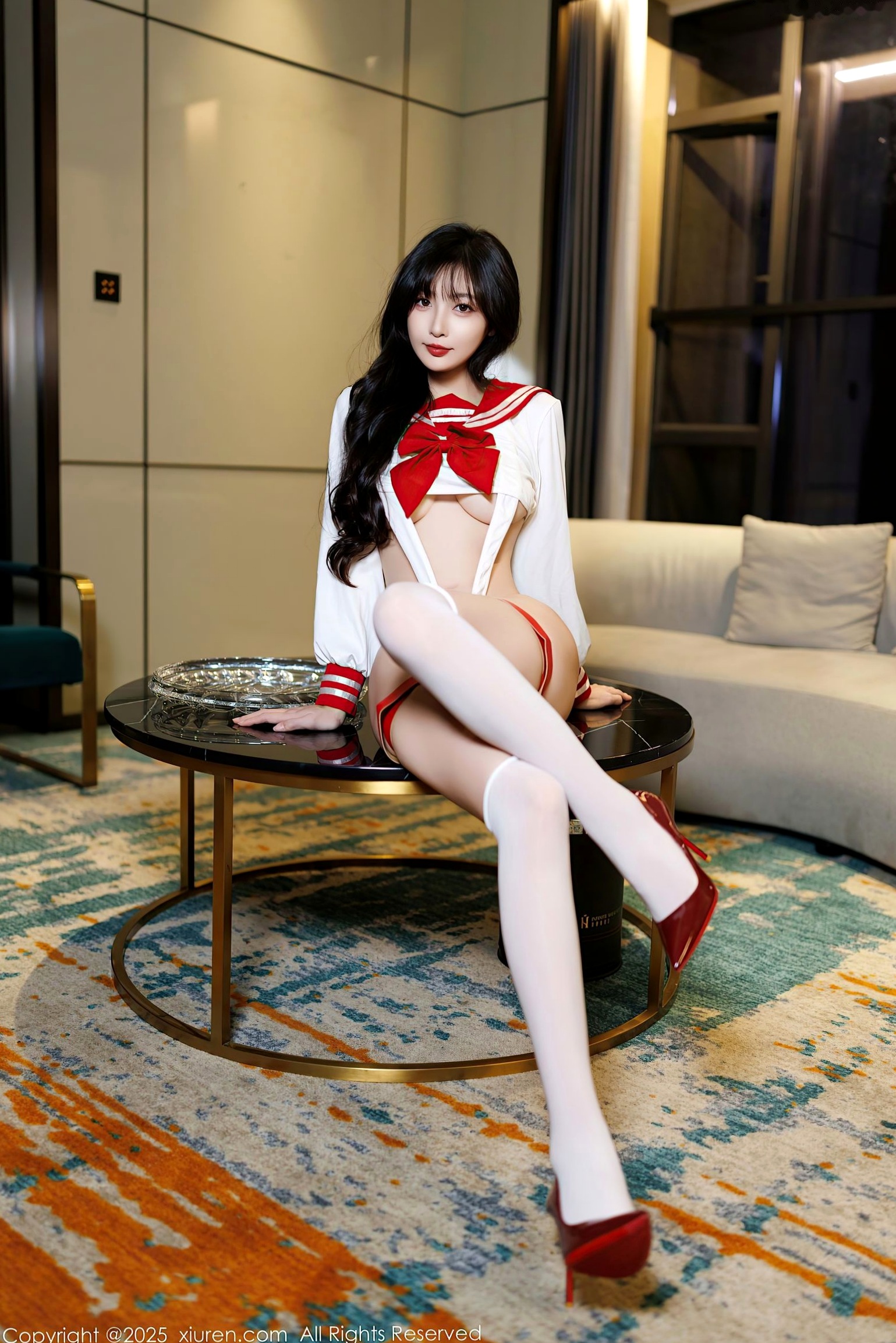 【秀人网】林星阑:极致诱惑水手制服与唯美蕾丝内衣,绝美私房大尺度写真,尽显迷人魅力
