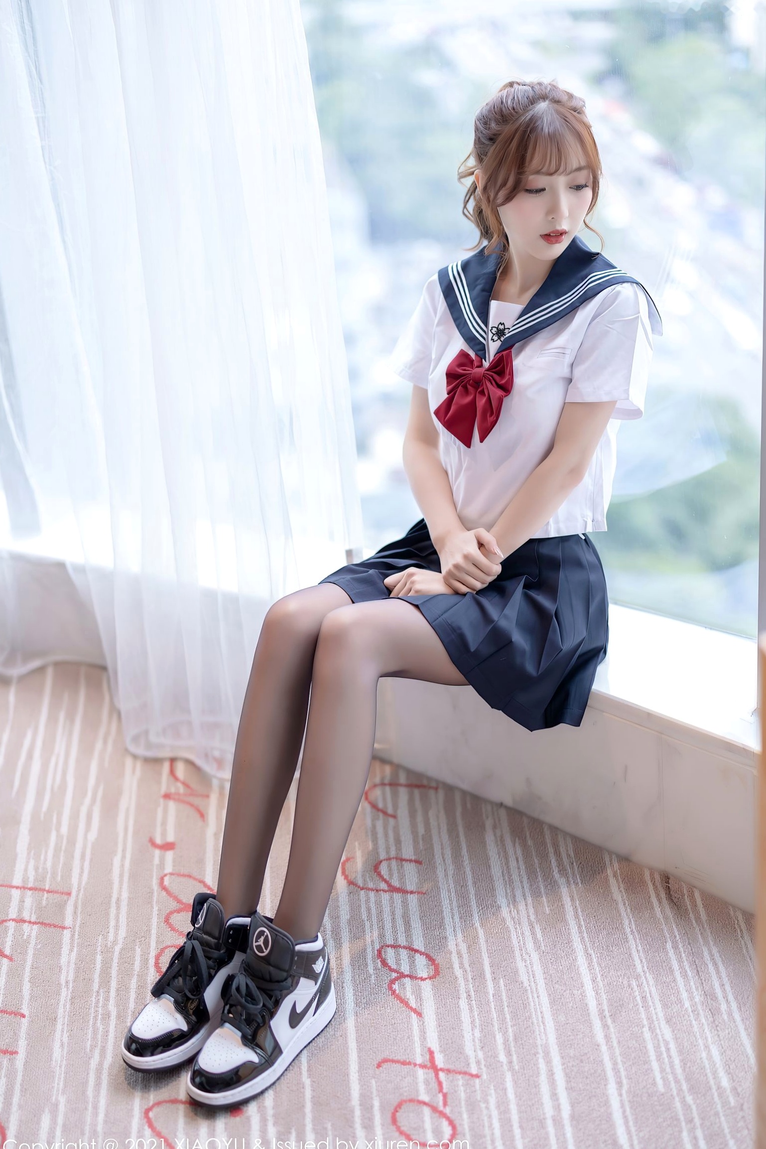 林星阑JK制服黑丝诱惑视觉大片:清纯少女与性感的灵动碰撞,极致展现迷人身材与诱惑美腿,语画界精品呈现