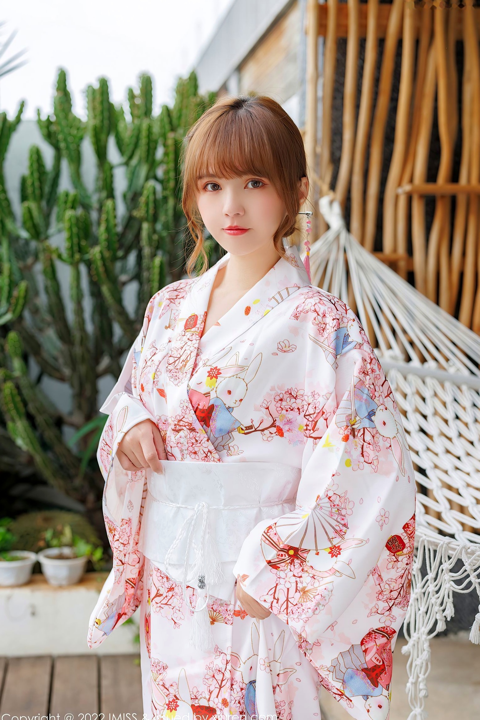 IMiss爱蜜社-676-张思允Nice-日系樱花和服私房写真,清新碎花内衣旅拍,演绎梦幻少女唯美大片