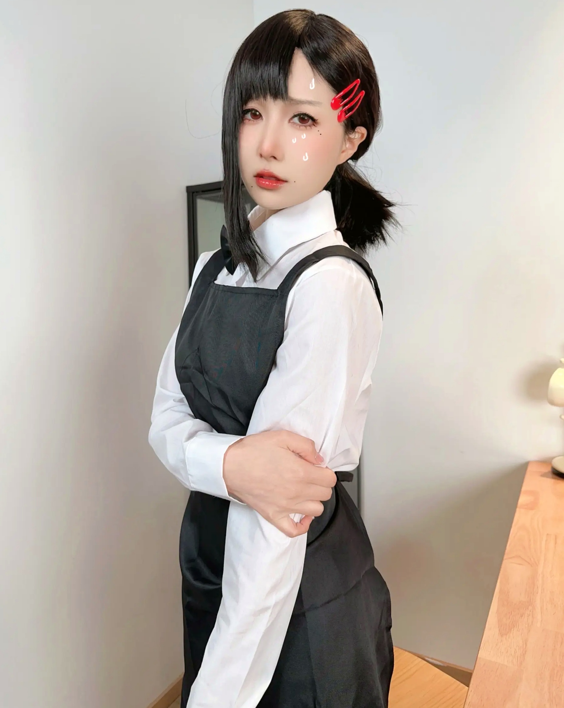 布丁大法 - 东山小红电锯人Cosplay大尺度性感制服私房照