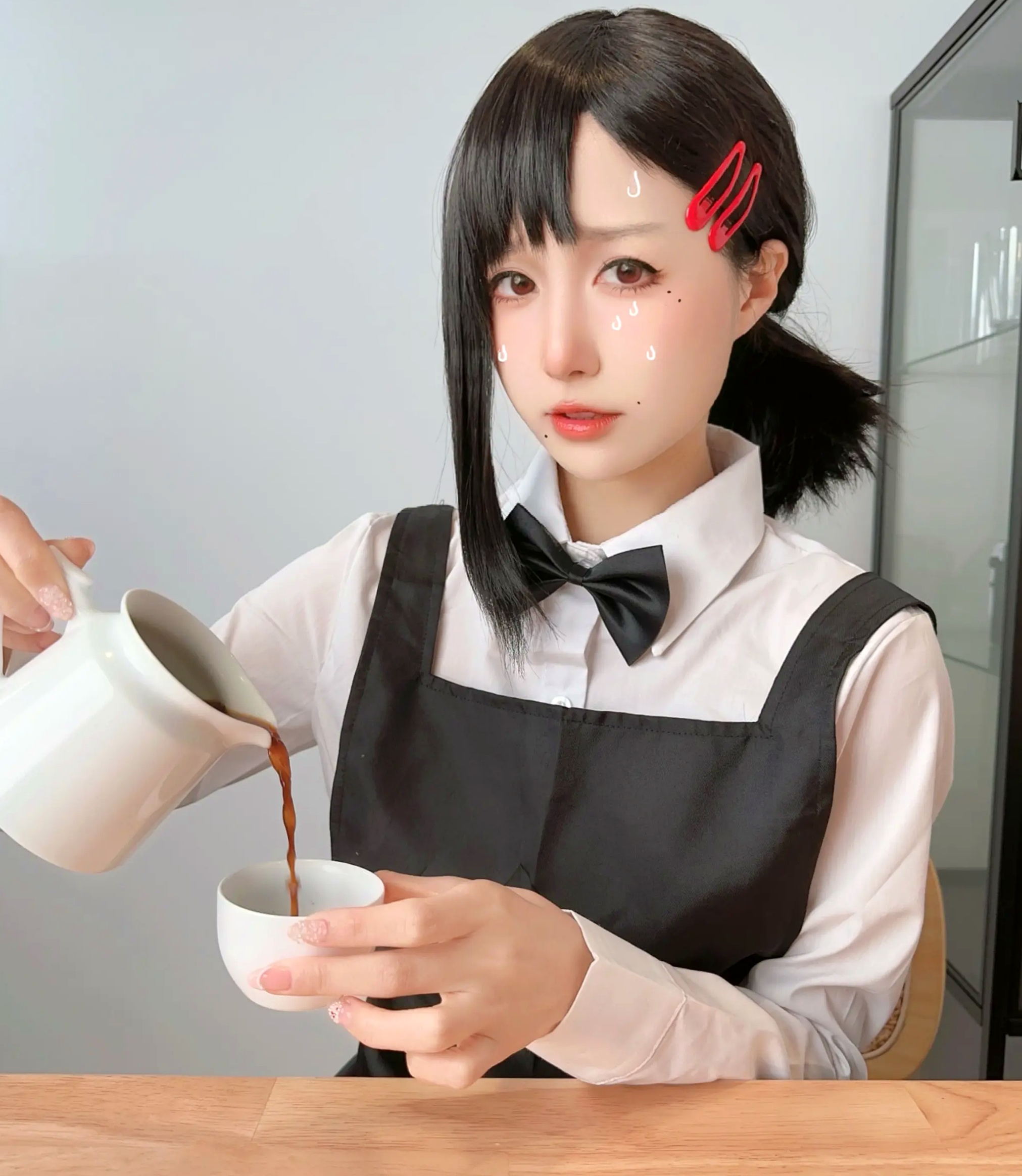 布丁大法 - 东山小红电锯人Cosplay大尺度性感制服私房照