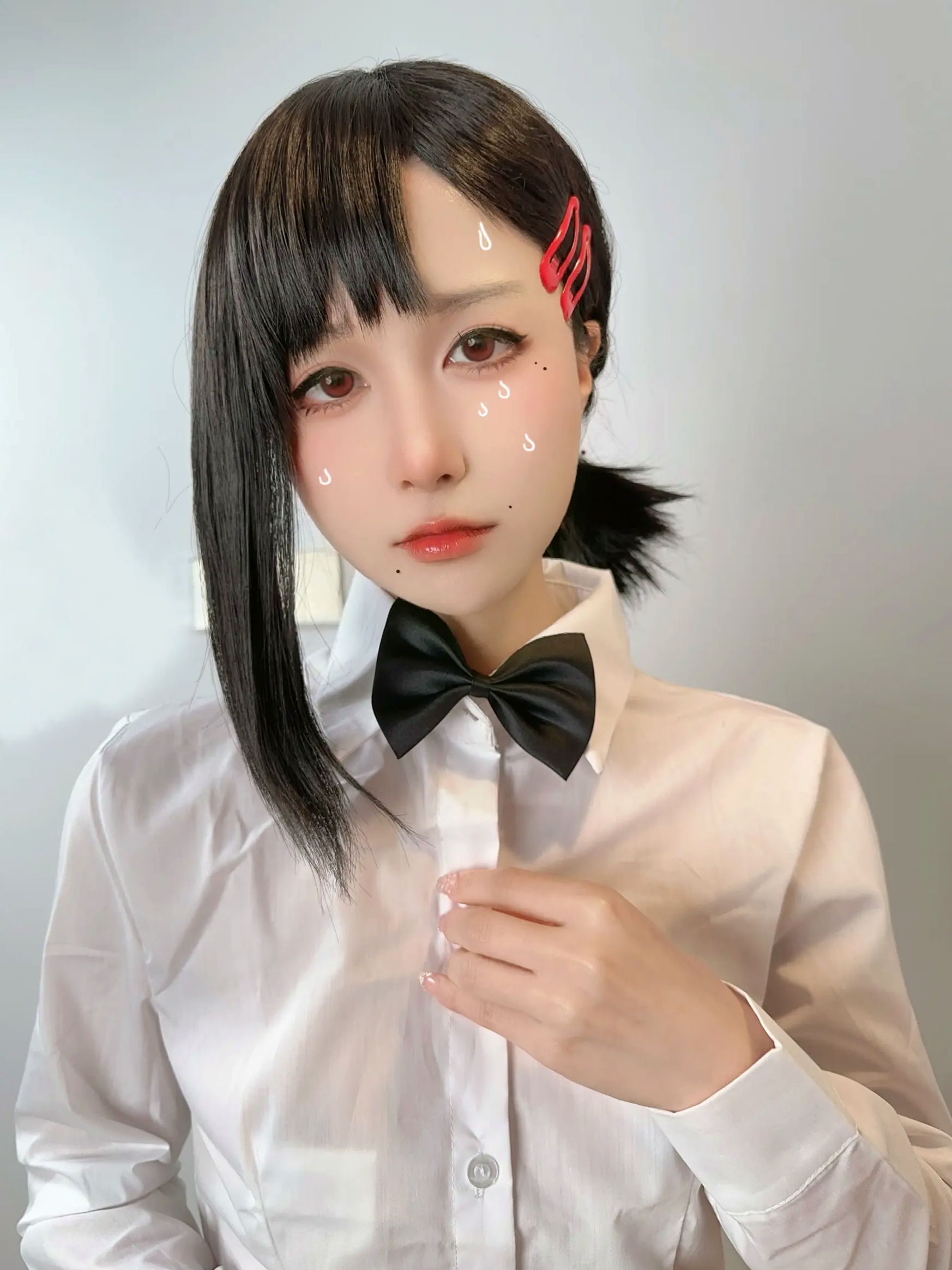 布丁大法 - 东山小红电锯人Cosplay大尺度性感制服私房照