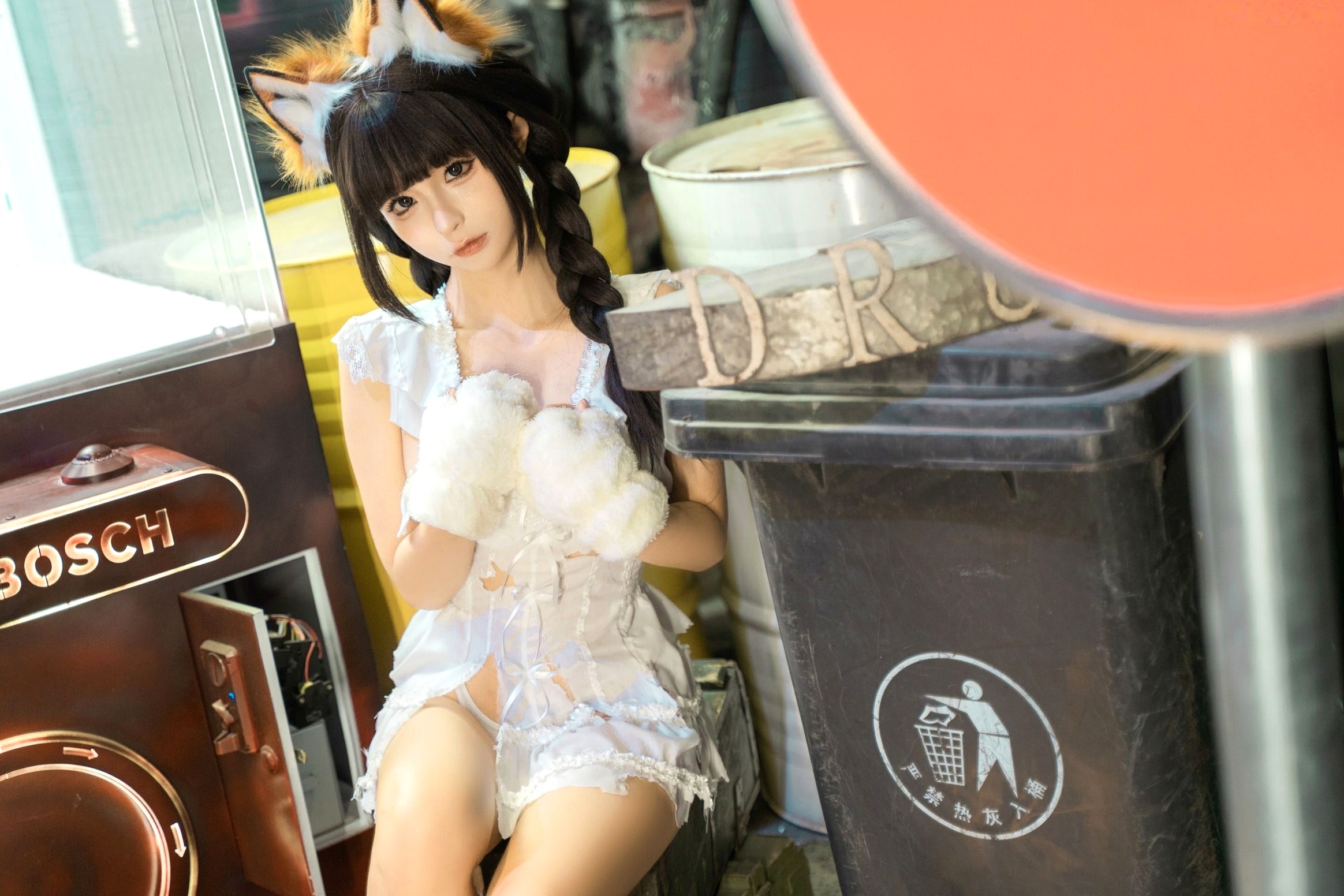 蠢沫沫《娃娃机》兽耳萌妹角色扮演写真 甜美性感诱惑私房