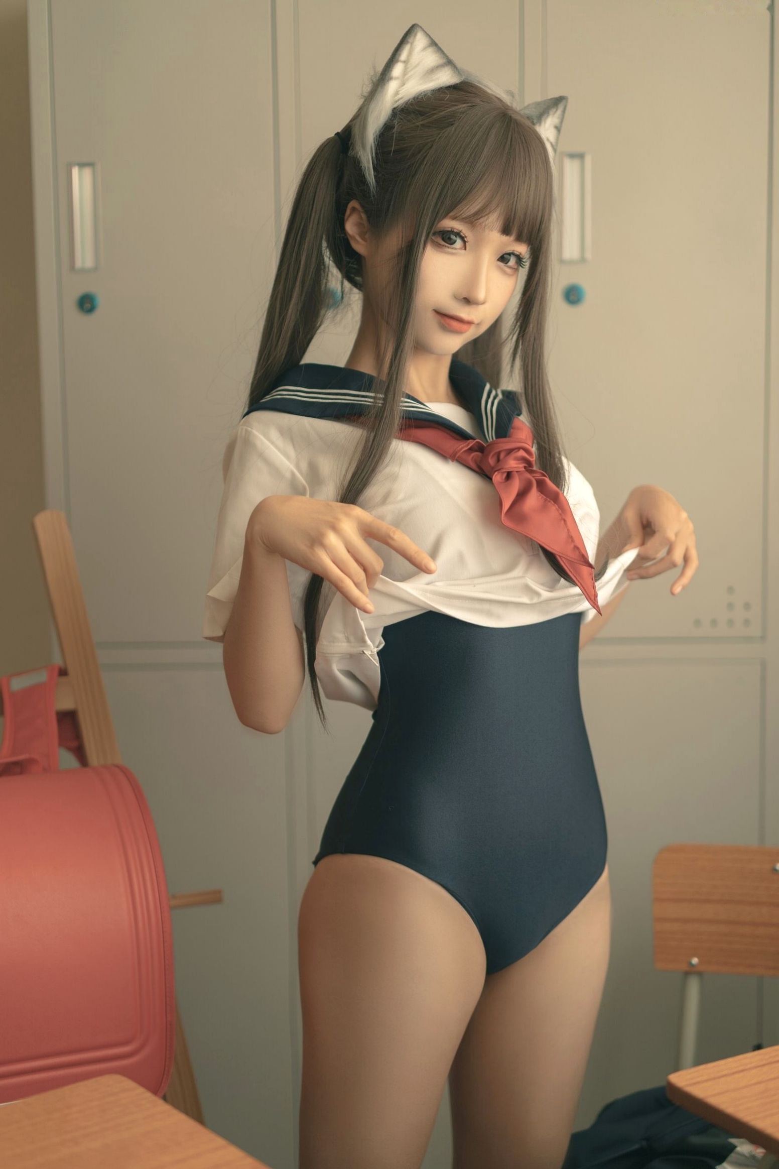 蠢沫沫-校园萌系猫女郎School Kitty写真,极致诱惑角色扮演,大尺度私房美图