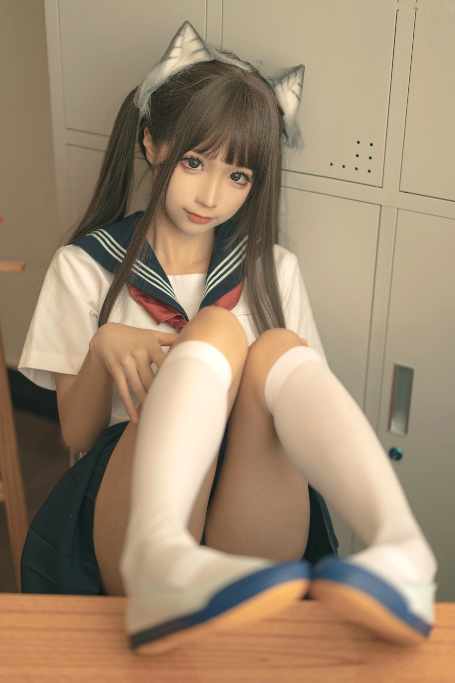 蠢沫沫-143-放学后-School-Kitty,精选校服制服角色扮演私房摄影作品,展现纯欲诱惑与极致魅力