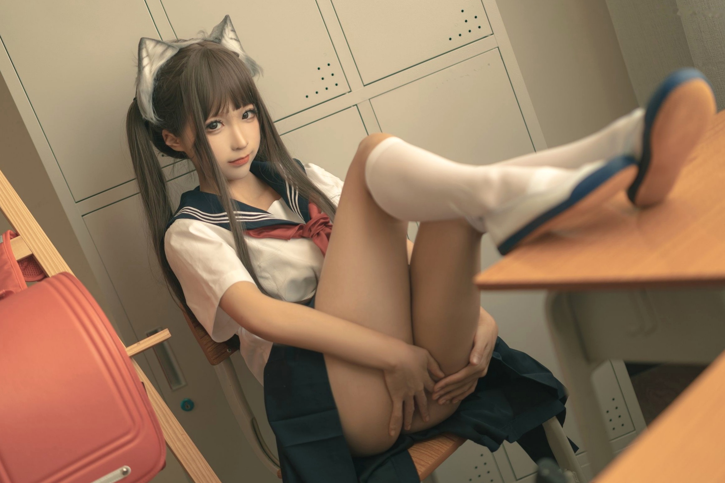 蠢沫沫-143-放学后-School-Kitty,精选校服制服角色扮演私房摄影作品,展现纯欲诱惑与极致魅力
