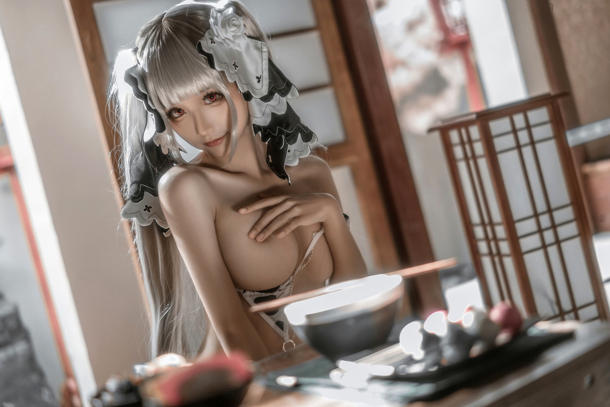 蠢沫沫-可畏COS私房照:极致诱惑的绅士版大尺度特写,展现完美女神范
