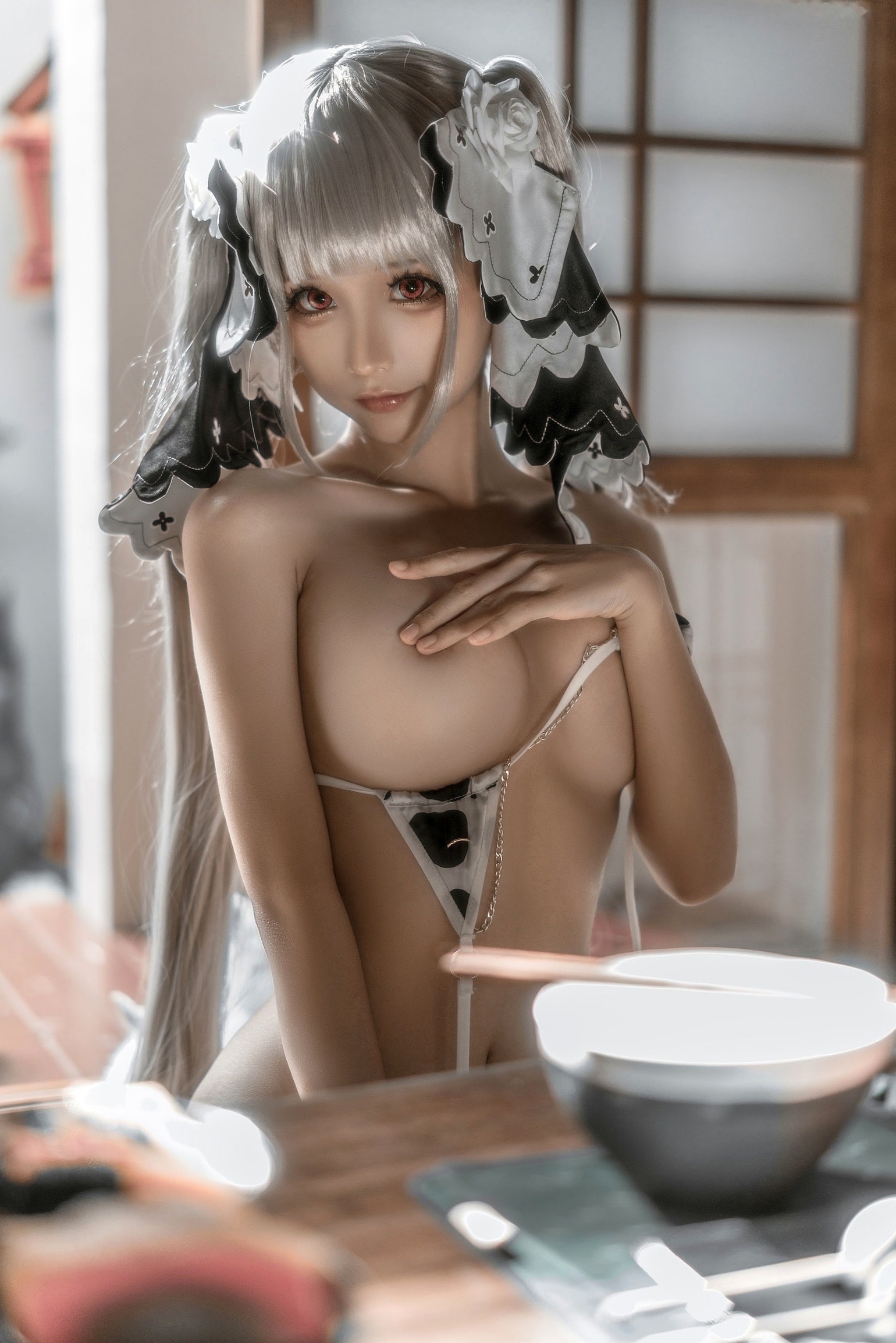 蠢沫沫-可畏COS私房照:极致诱惑的绅士版大尺度特写,展现完美女神范