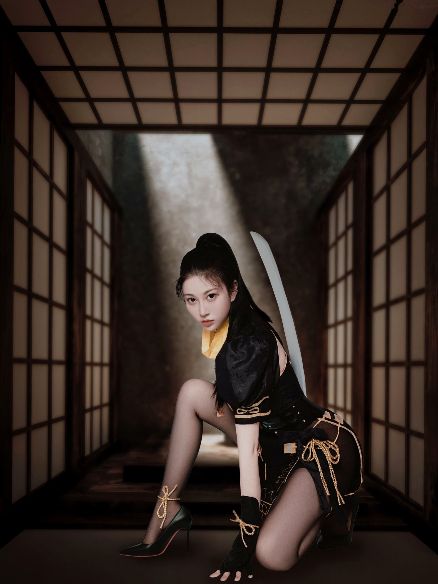 年年Nnian-宁红叶角色扮演,古风刺客风,性感私房大尺度写真,冷艳决绝之美