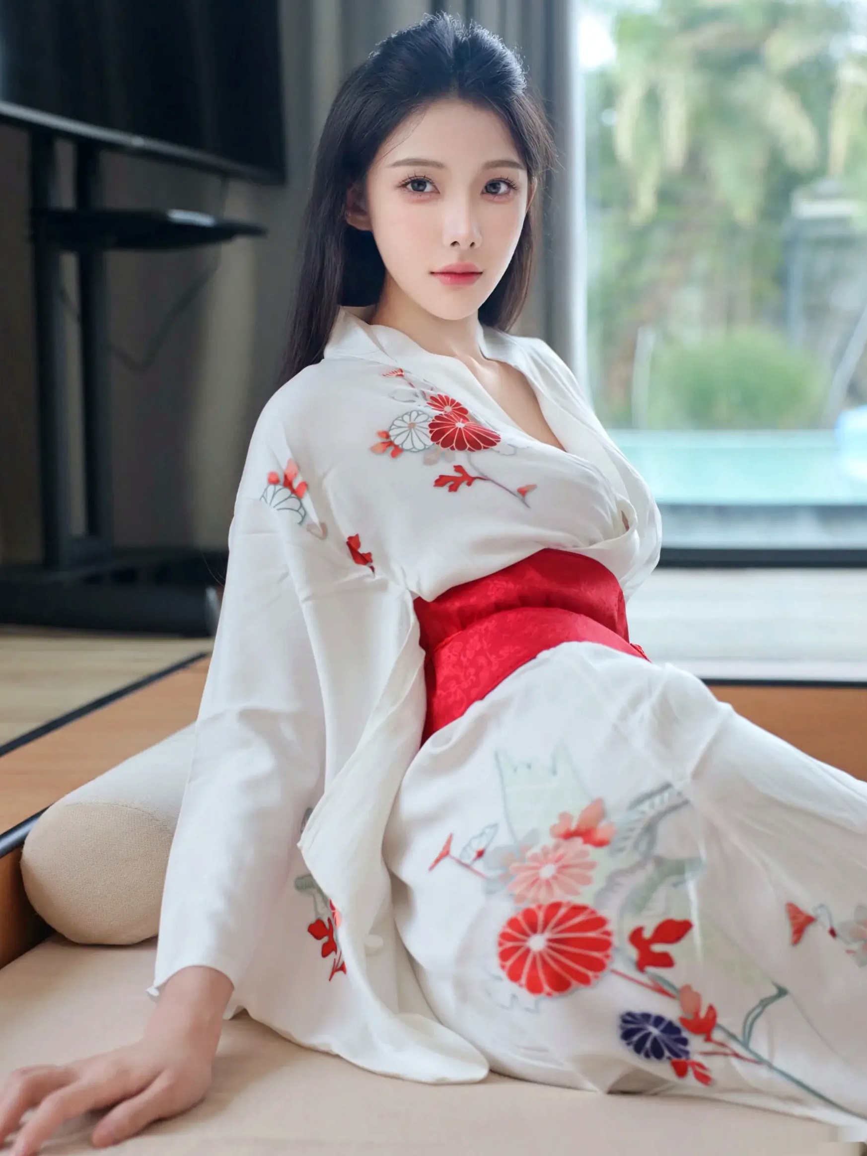 梨霜儿 - 潘金莲主题私房大尺度写真,日系和服变身与纯欲白丝诱惑,肤白如雪,尽显极致性感魅力