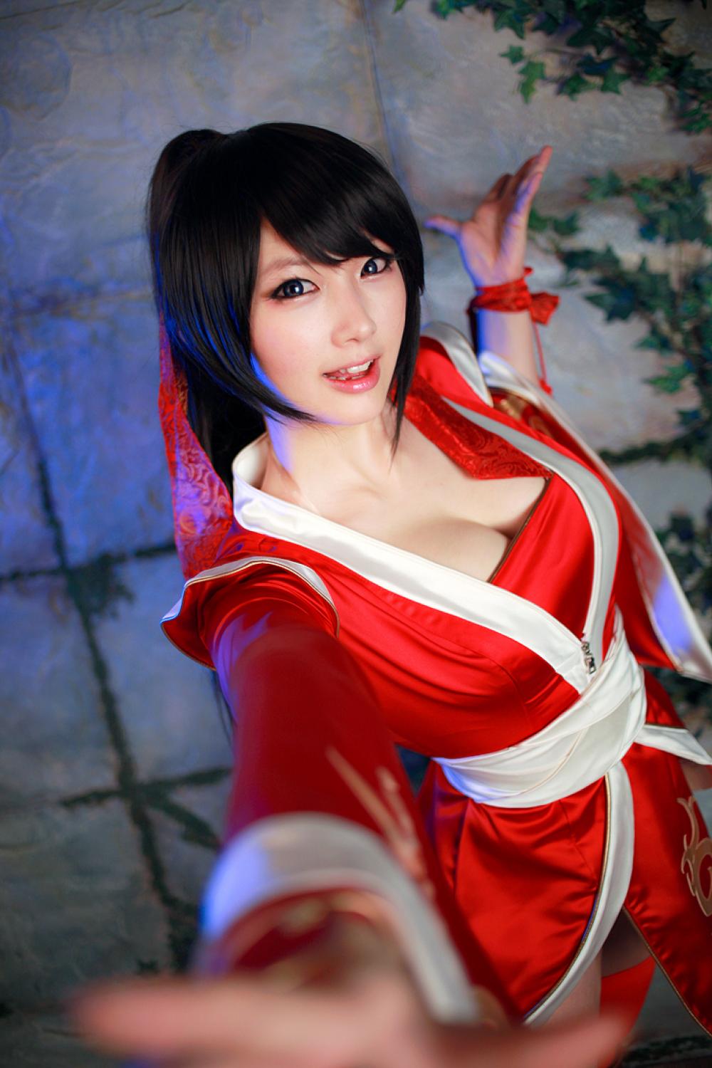 《英雄联盟》鬼武姬阿卡丽性感美女Cosplay - 螺旋猫Doremi