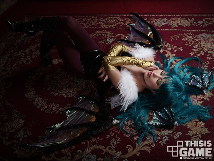 恶魔战士莫妮卡、莉莉丝性感美女美腿丝袜Cosplay-GARAM&DALL