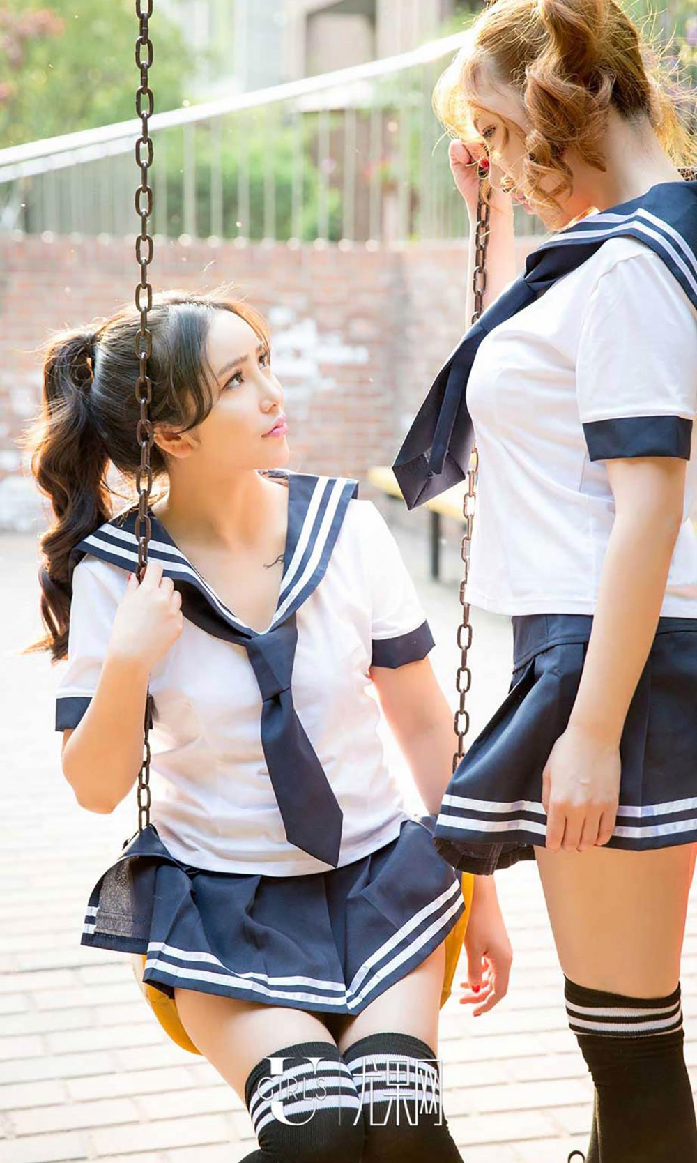 日系甜美校花韩恩熙&米娅性感旅拍
