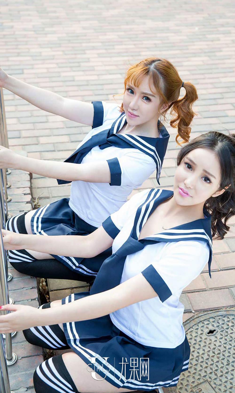 尤果网姐妹花韩恩熙&米娅清纯写真