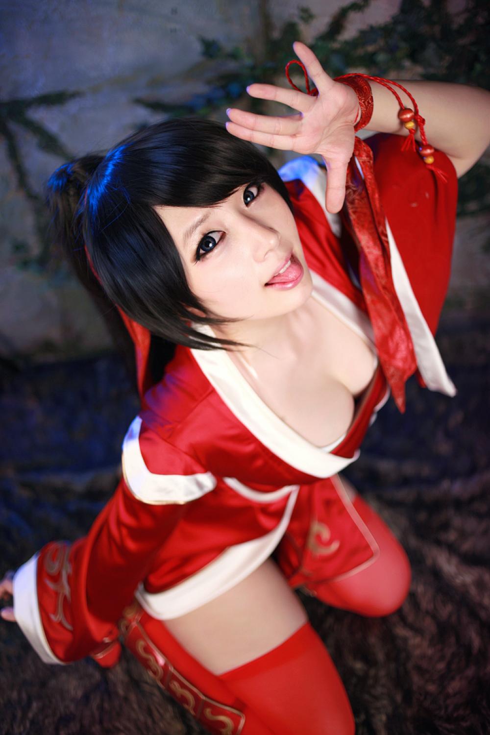 《英雄联盟》鬼武姬阿卡丽性感美女Cosplay - 螺旋猫Doremi