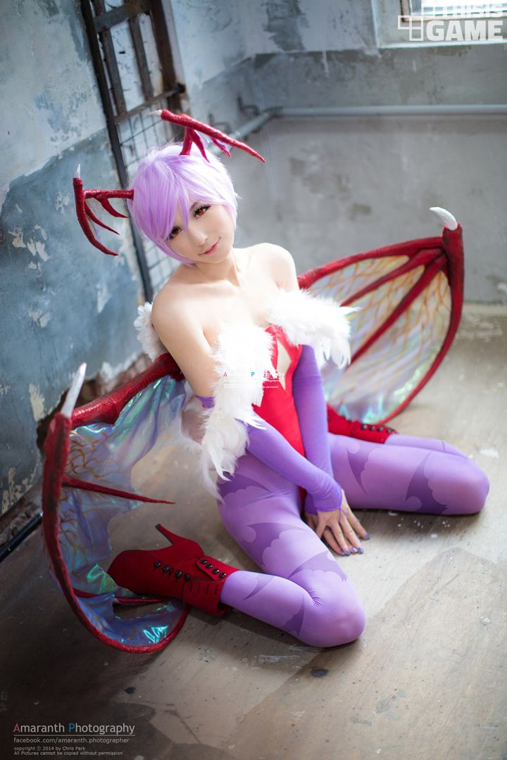 恶魔战士莫妮卡、莉莉丝性感美女美腿丝袜Cosplay-GARAM&DALL