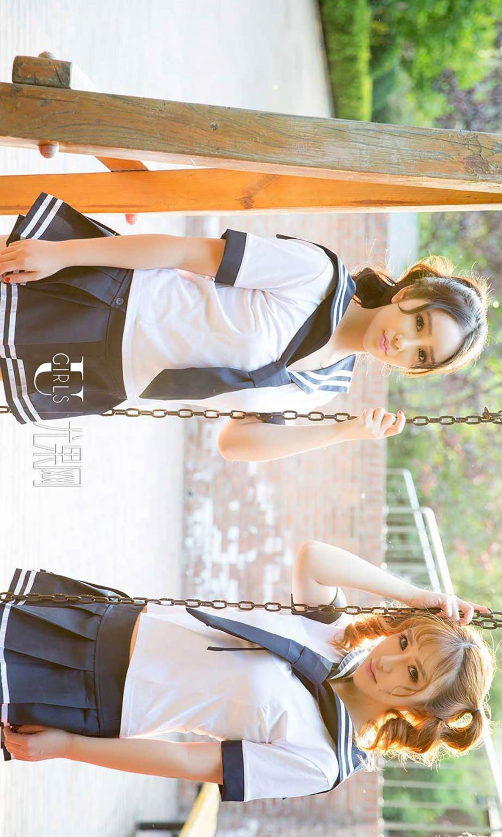 清纯姐妹花韩恩熙&米娅高清写真图片