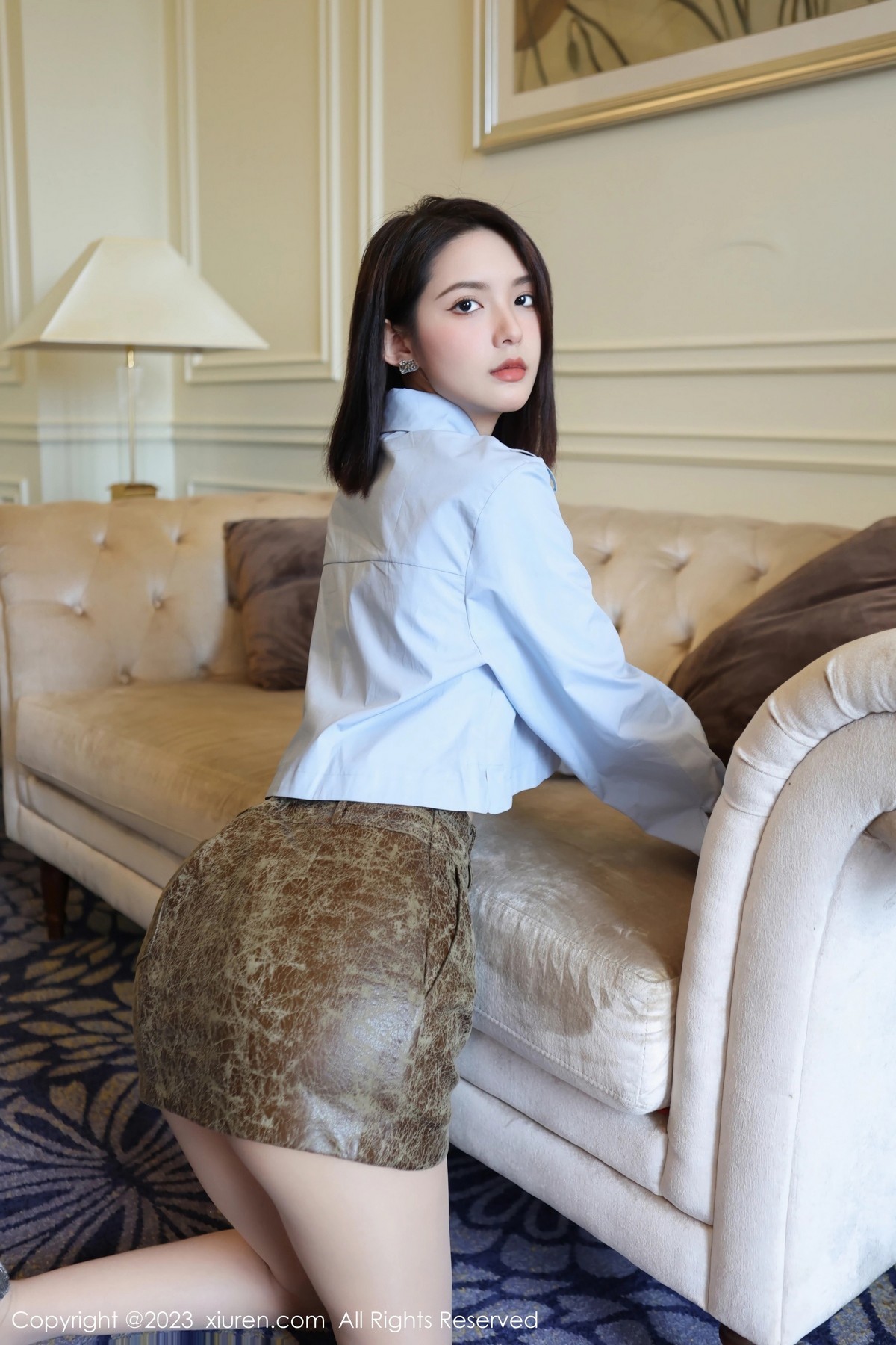 [XiuRen]高清写真图 2023.04.28 No.6661 乔一一 短裙美腿