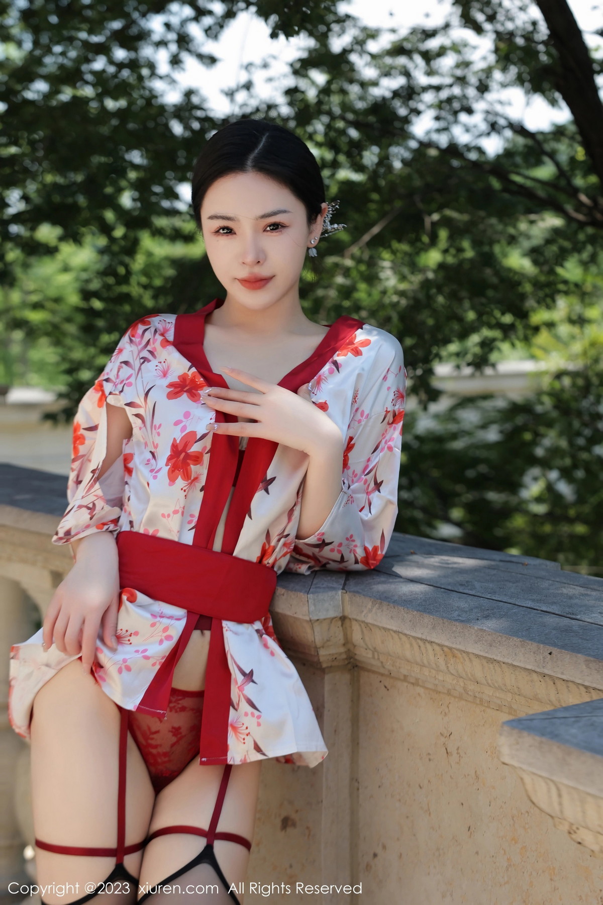[XiuRen]高清写真图 2023.08.03 No.7177 米粒子 美腿和服