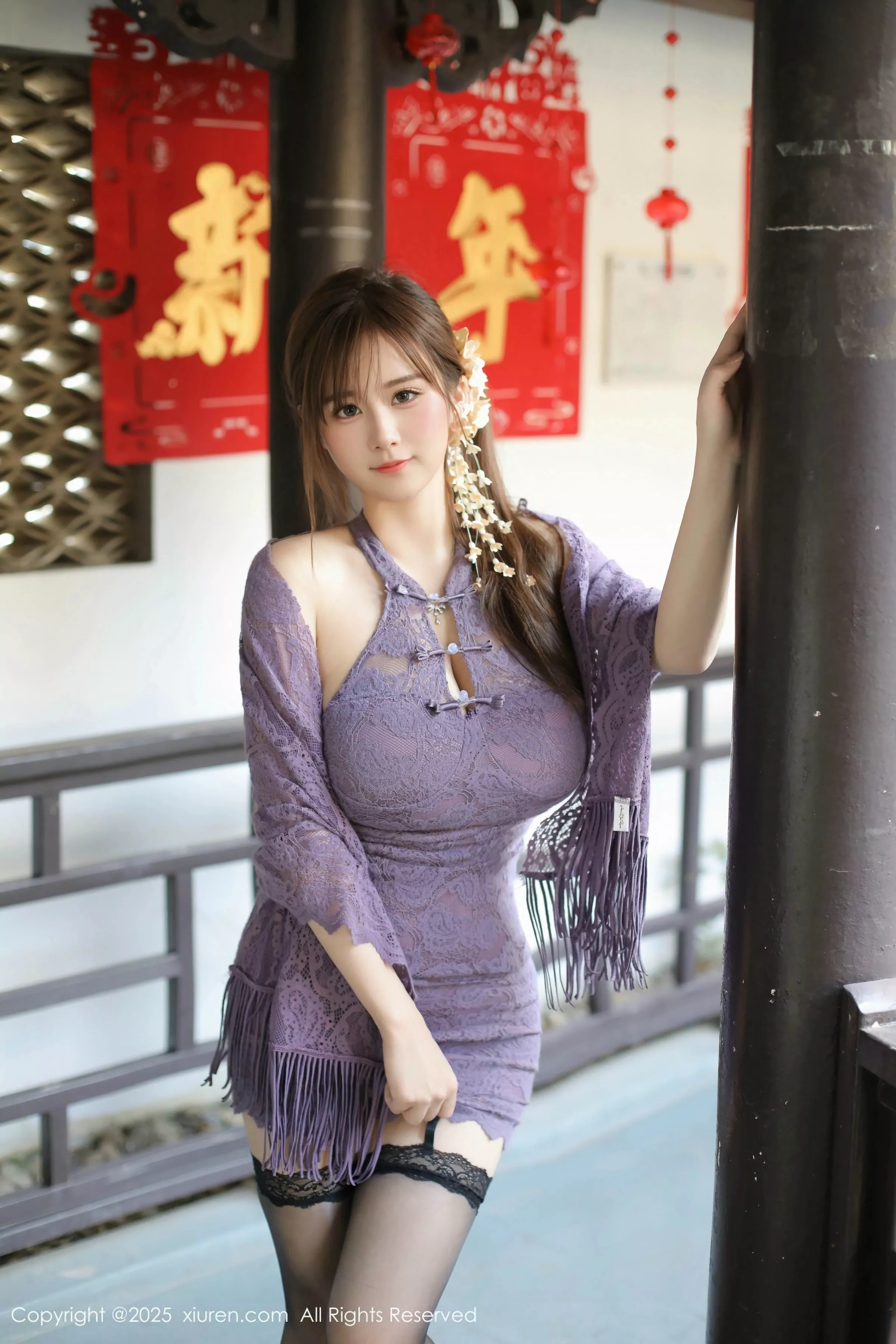 [XiuRen]高清写真图 2025.03.11 No.9997 小肉肉咪 黑丝美臀
