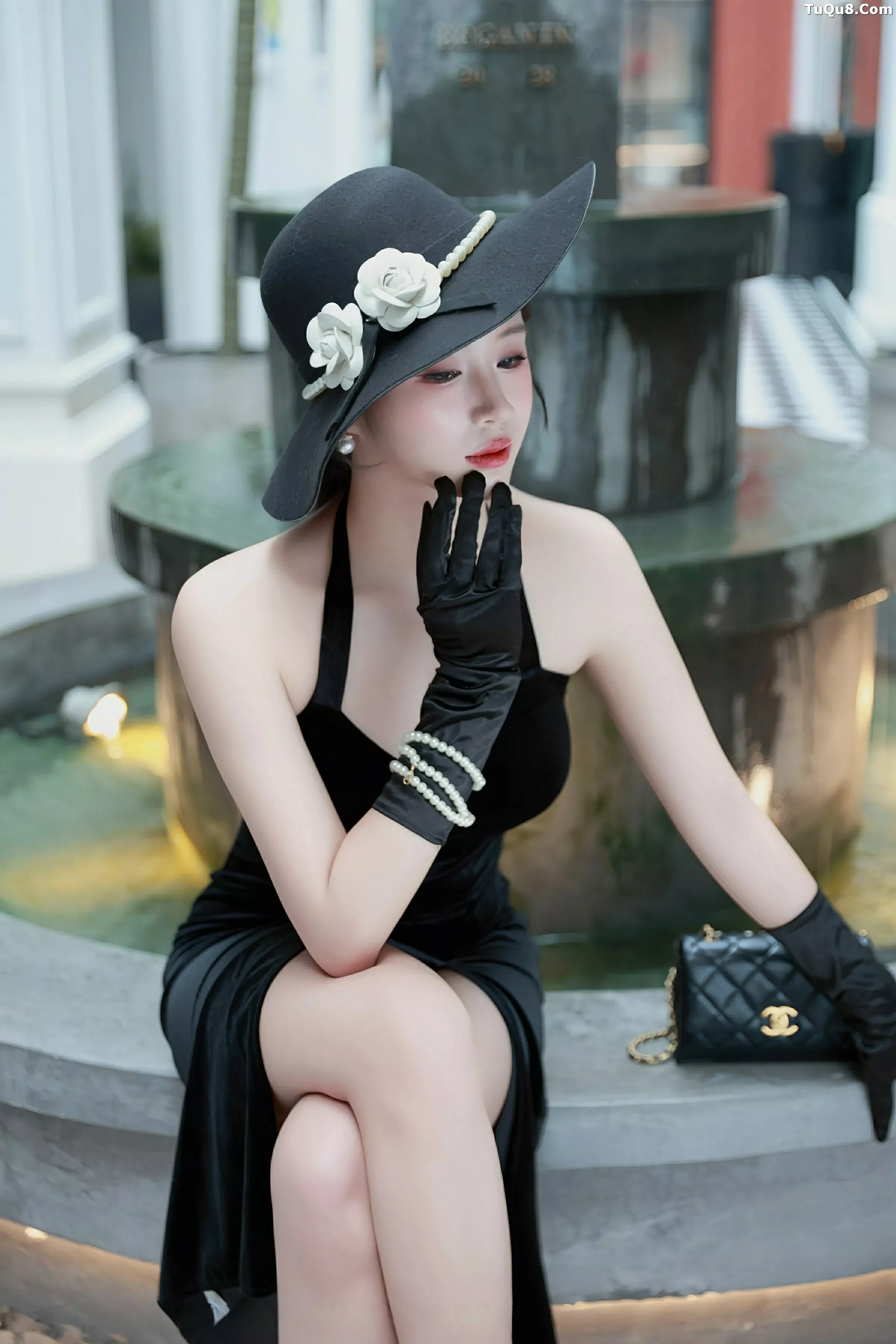 [XiuRen]高清写真图 2025.07.04 No.10509 南乔 黑色连衣裙