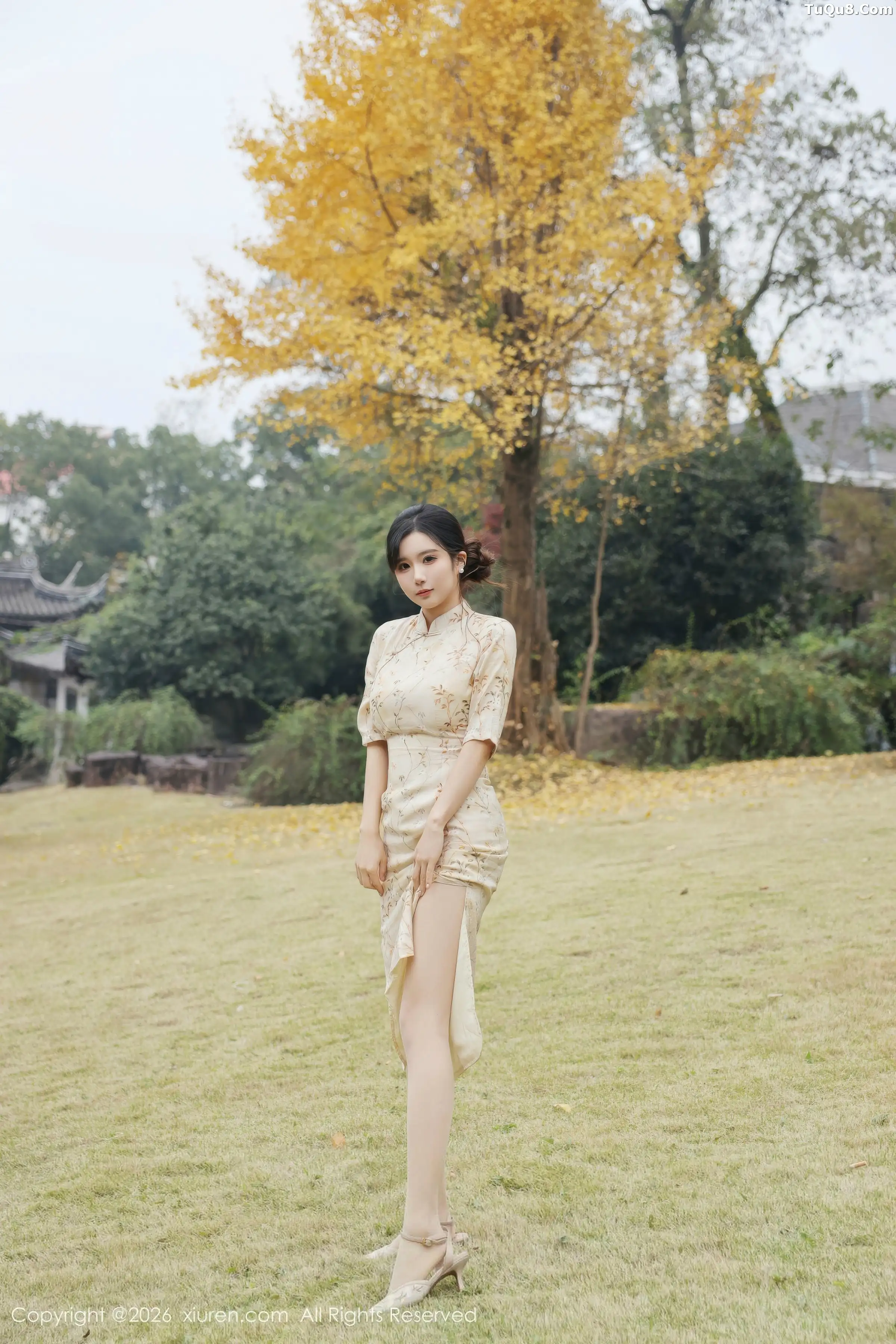 [XiuRen]高清写真图 2026.01.09 No.11214 小肉肉咪 黄色蕾丝内衣