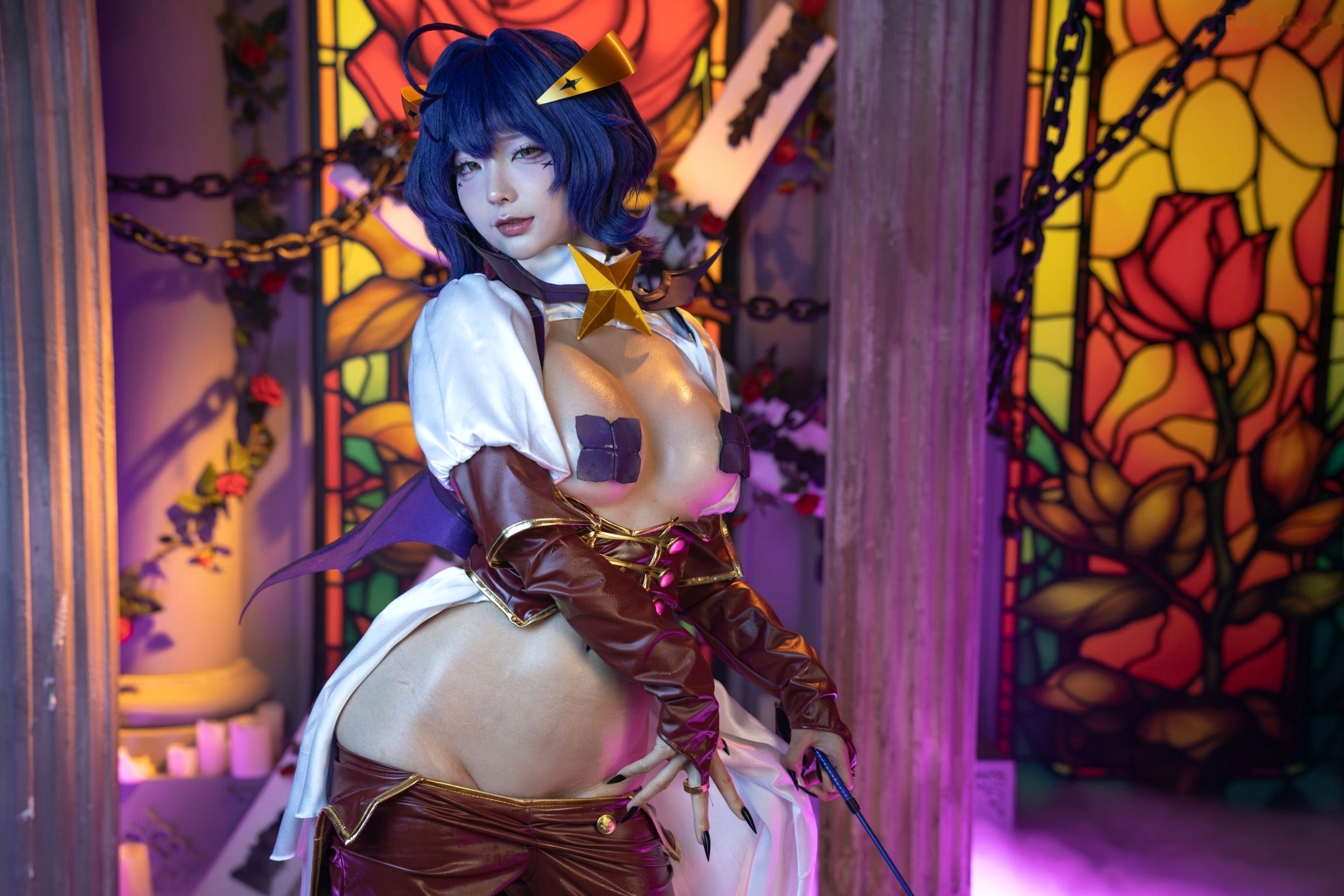 蠢沫沫-柊舞缇娜 魔法少女COS大尺度性感美臀诱惑写真