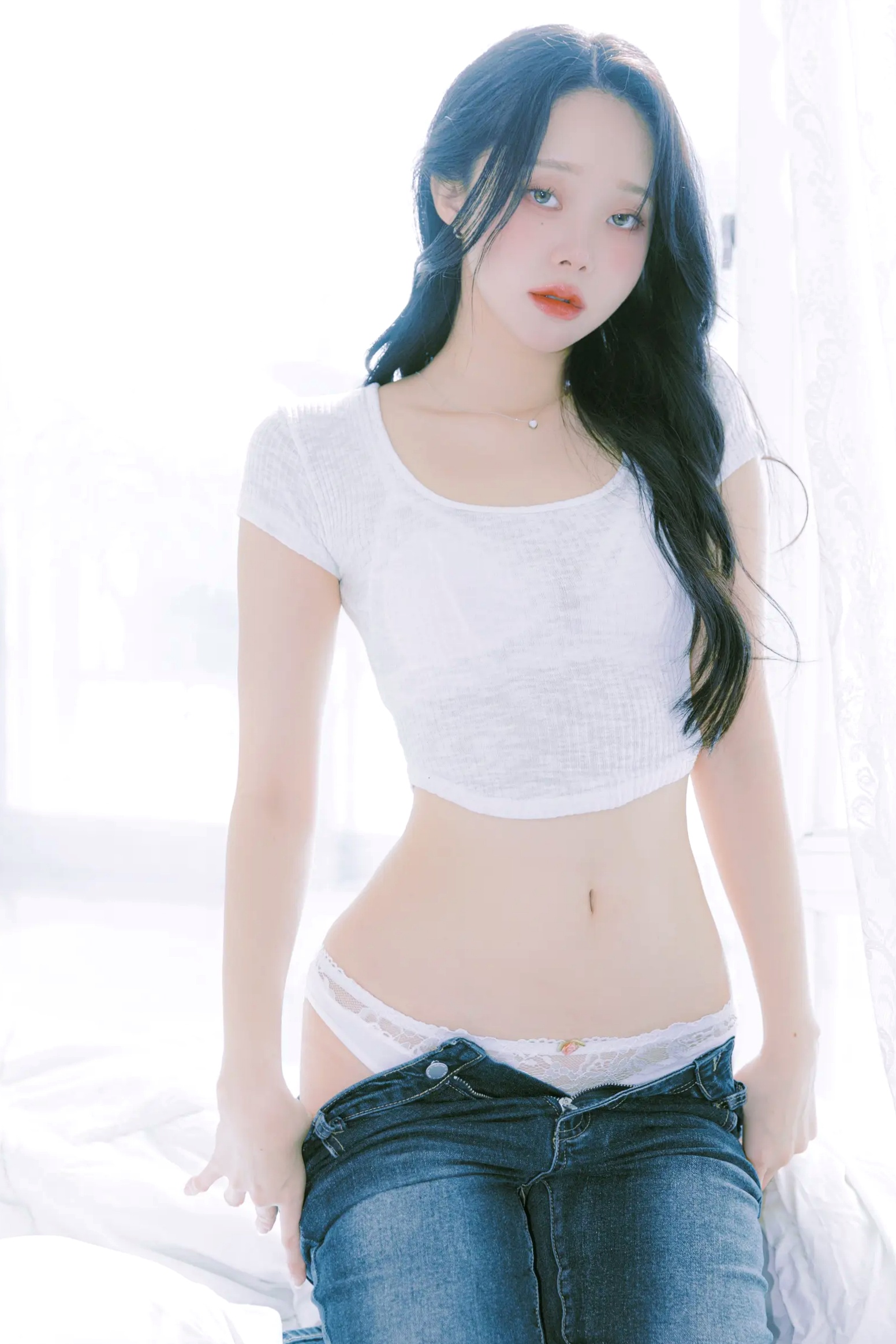 INAH - Blooming Day 私房照系列：纯白蕾丝内衣下的极致诱惑与温柔唯美 [87P]