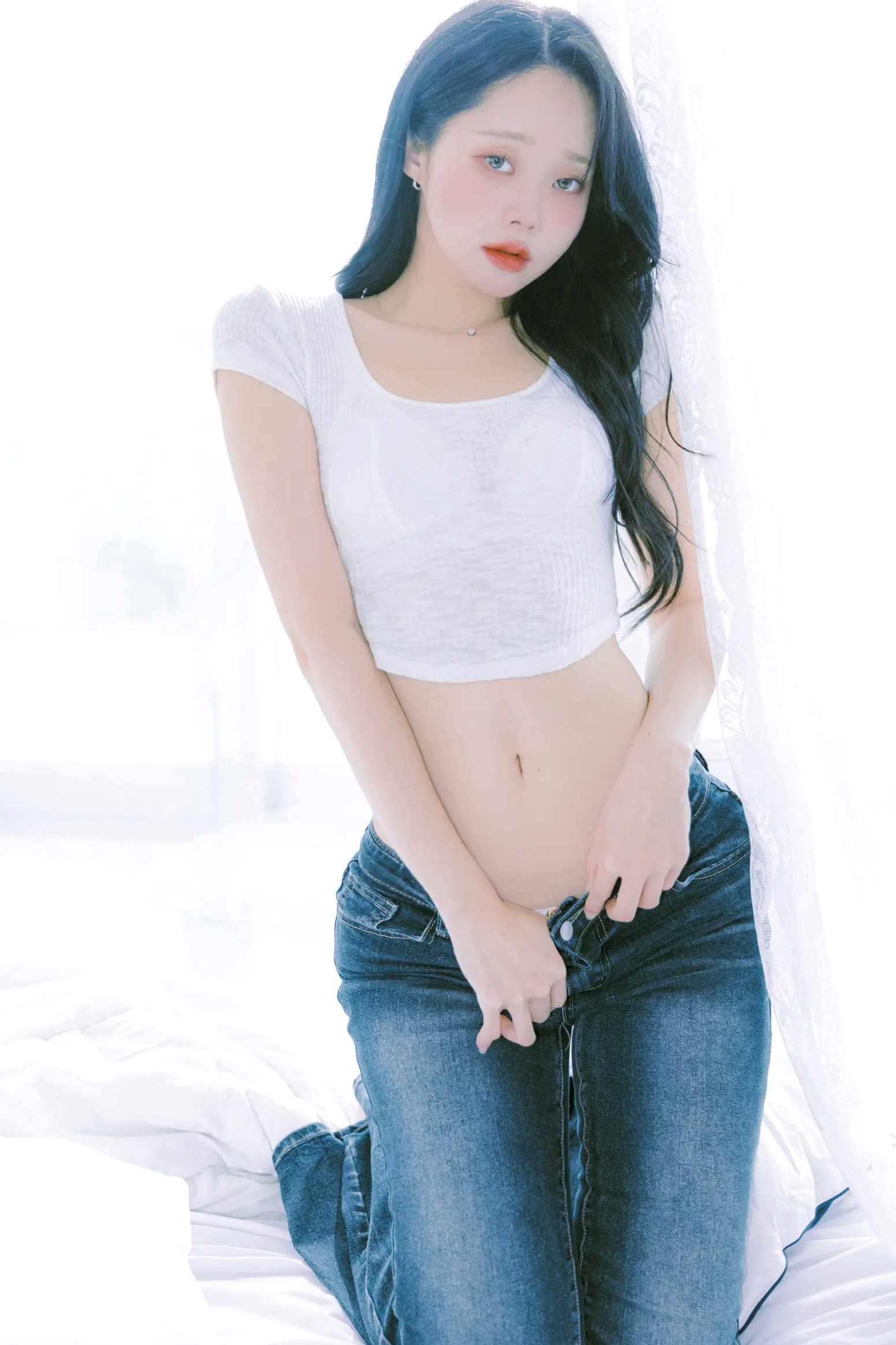 INAH - Blooming Day 私房照系列：纯白蕾丝内衣下的极致诱惑与温柔唯美 [87P]