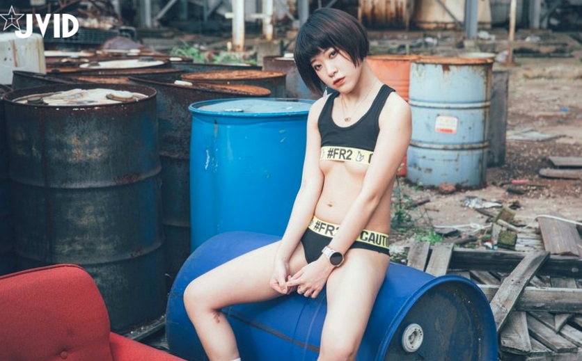 JVID精选：短发美少女篮球宝贝，诱惑风潮运动比基尼写真视频