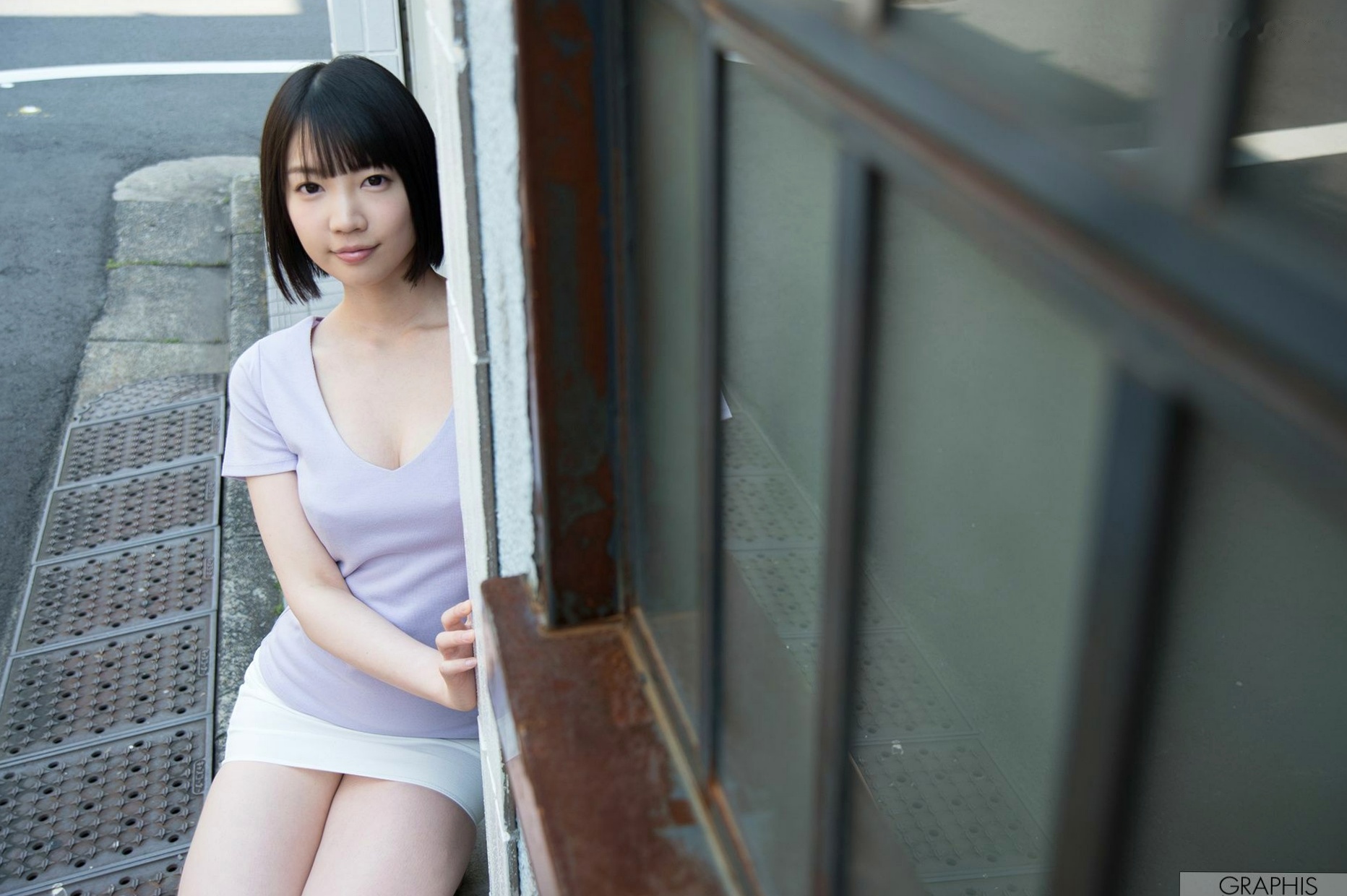 Graphis_铃木心春《Angelic Girl》唯美私房系列，性感黑丝高跟诱惑写真套图[49P]