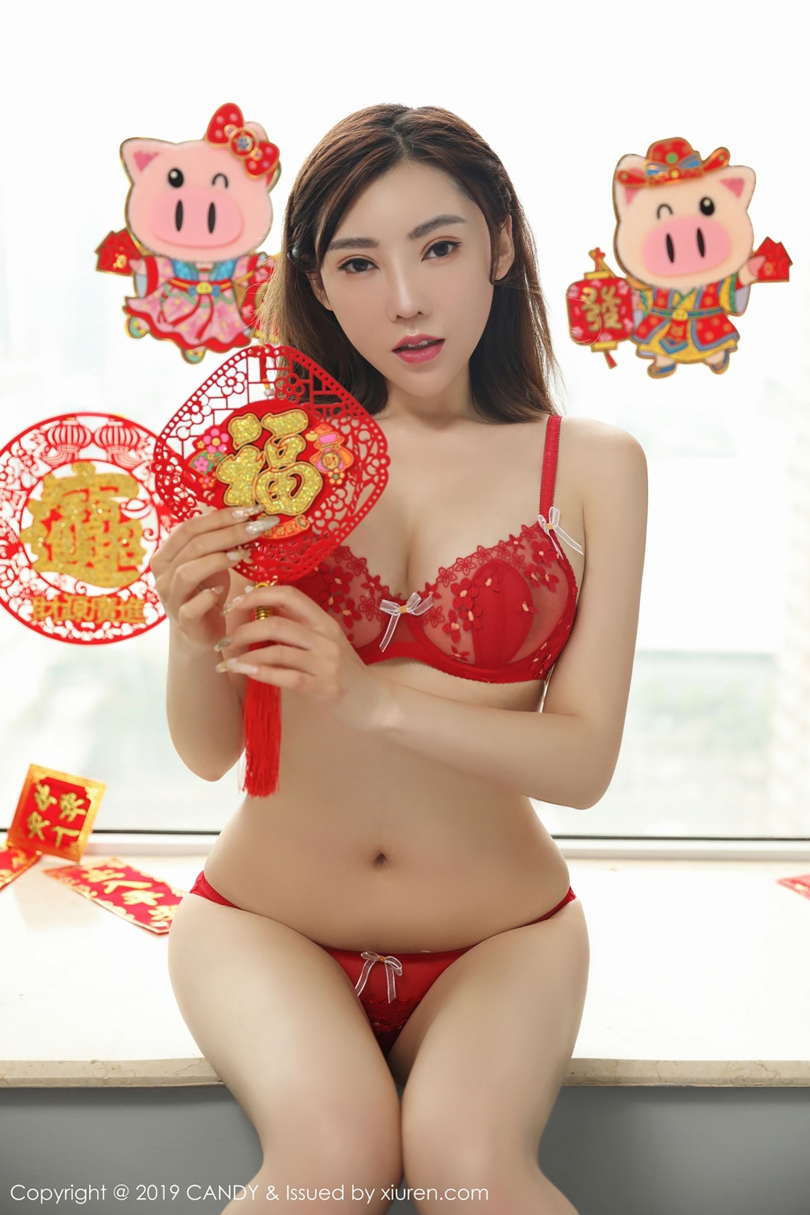 萌汉药的新春祝福 身体健康猪事顺利