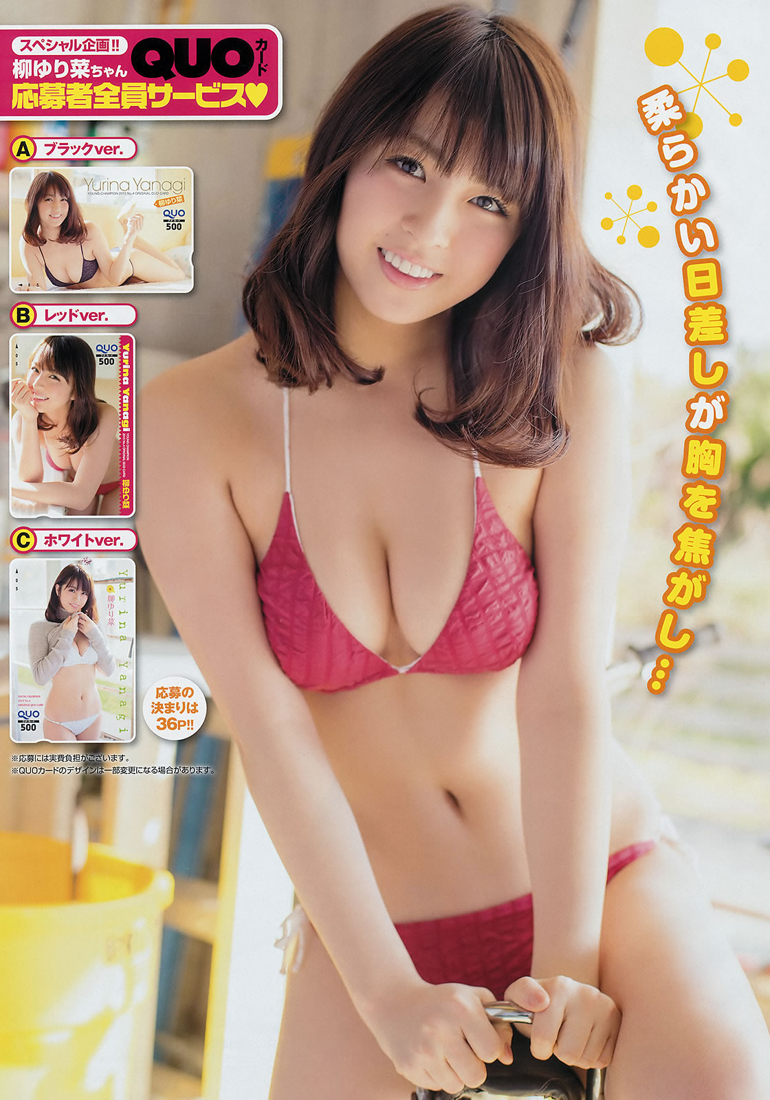 [Young Champion]高清写真图2015 No.04 05 柳ゆり菜 松川佑依子 山地まり 叶月ゆめ