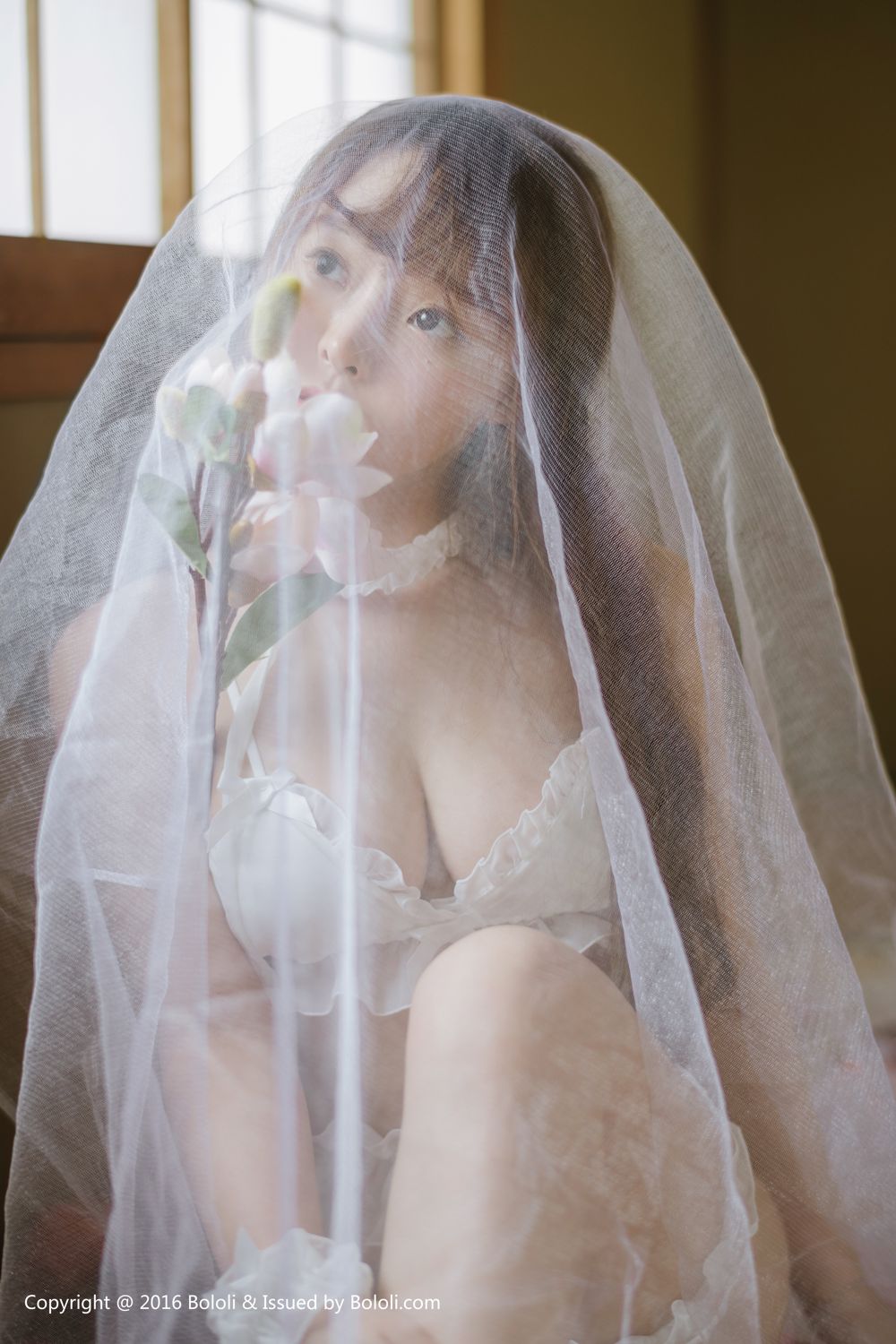 柳侑绮- [BoLoli波萝社新刊]高清写真图 BOL.090 白纱少女与花
