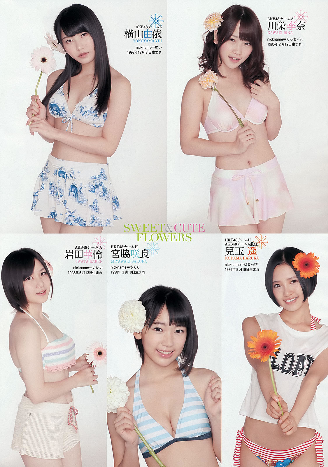 [Weekly Playboy]高清写真图2013 No.45 小嶋阳菜 菊地亜美 有森也実 おのののか 平佑奈 长泽えりな SAKURACO