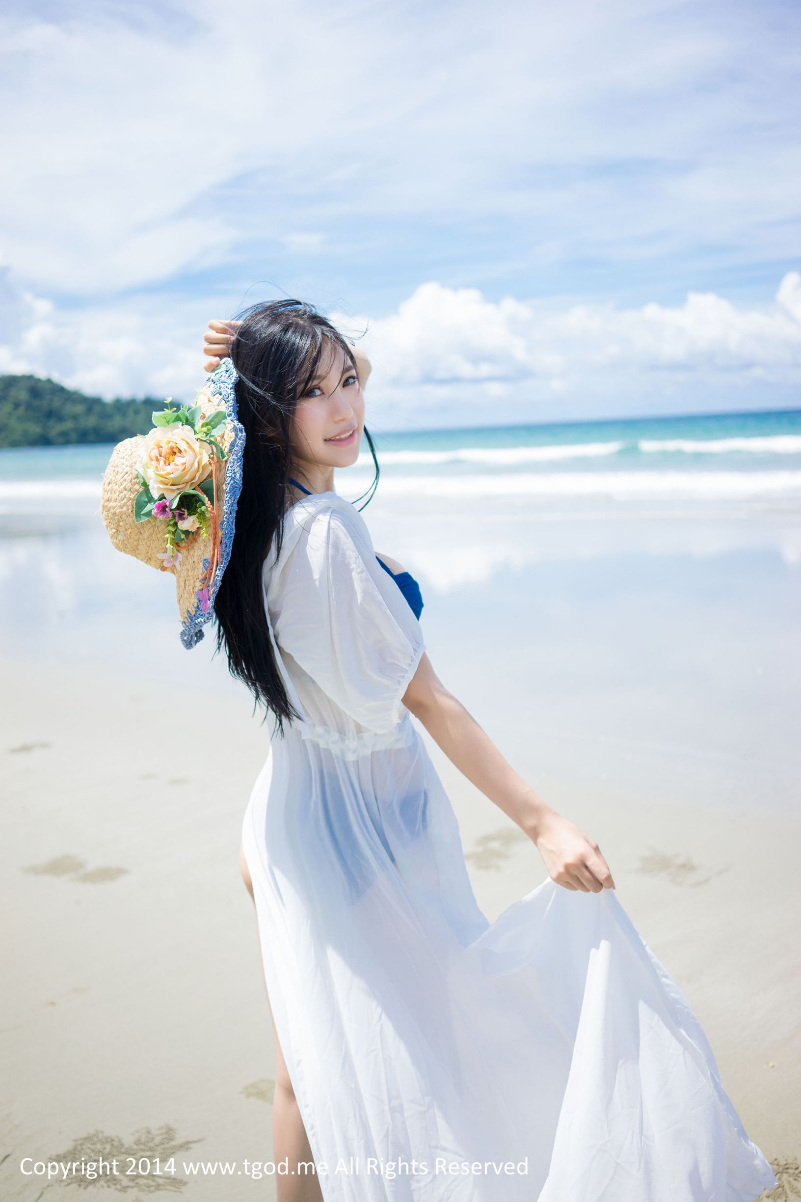 绮里嘉ula 《沙滩仙子》 沙巴旅拍第3弹 [TGOD推女神]高清写真图