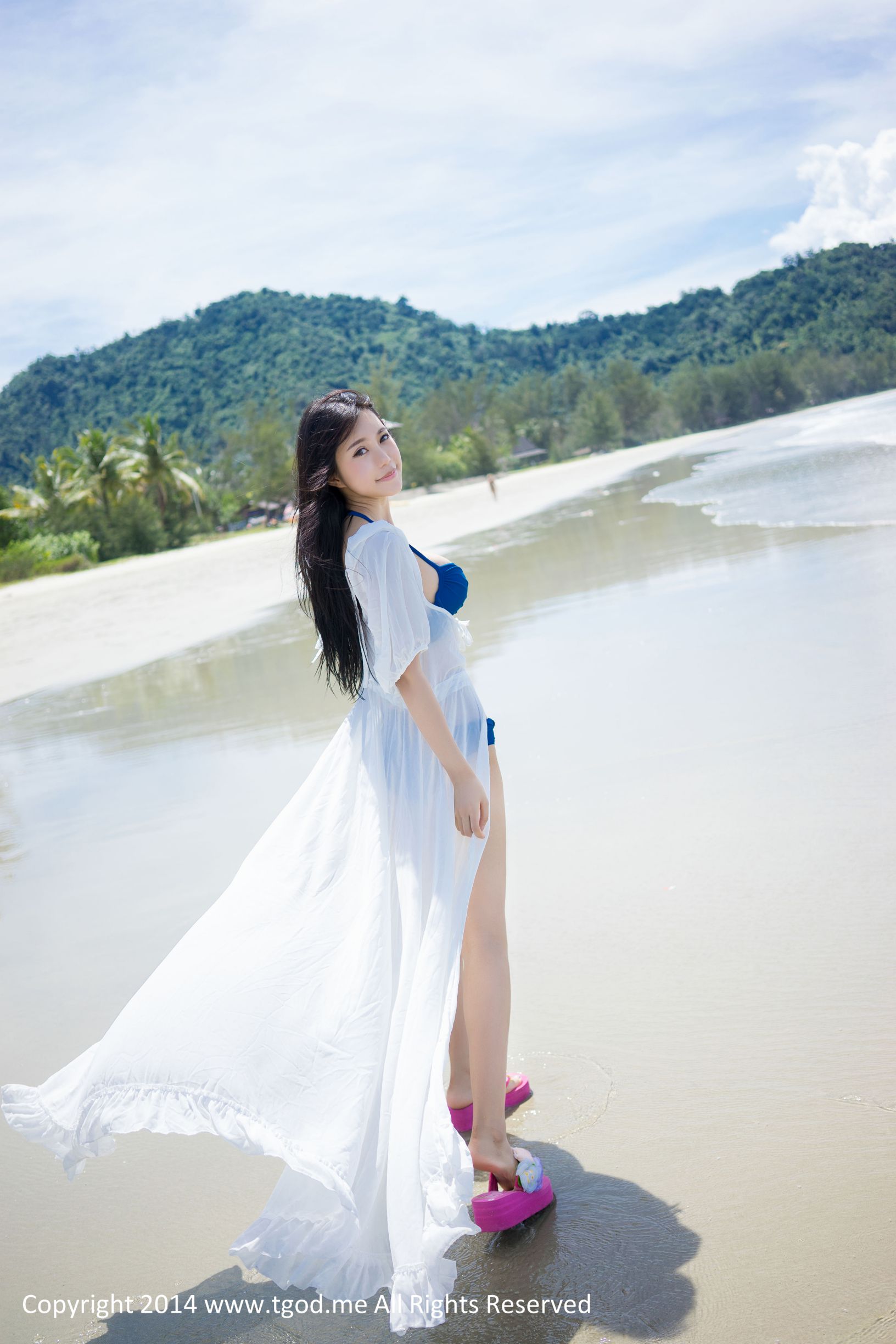 绮里嘉ula 《沙滩仙子》 沙巴旅拍第3弹 [TGOD推女神]高清写真图