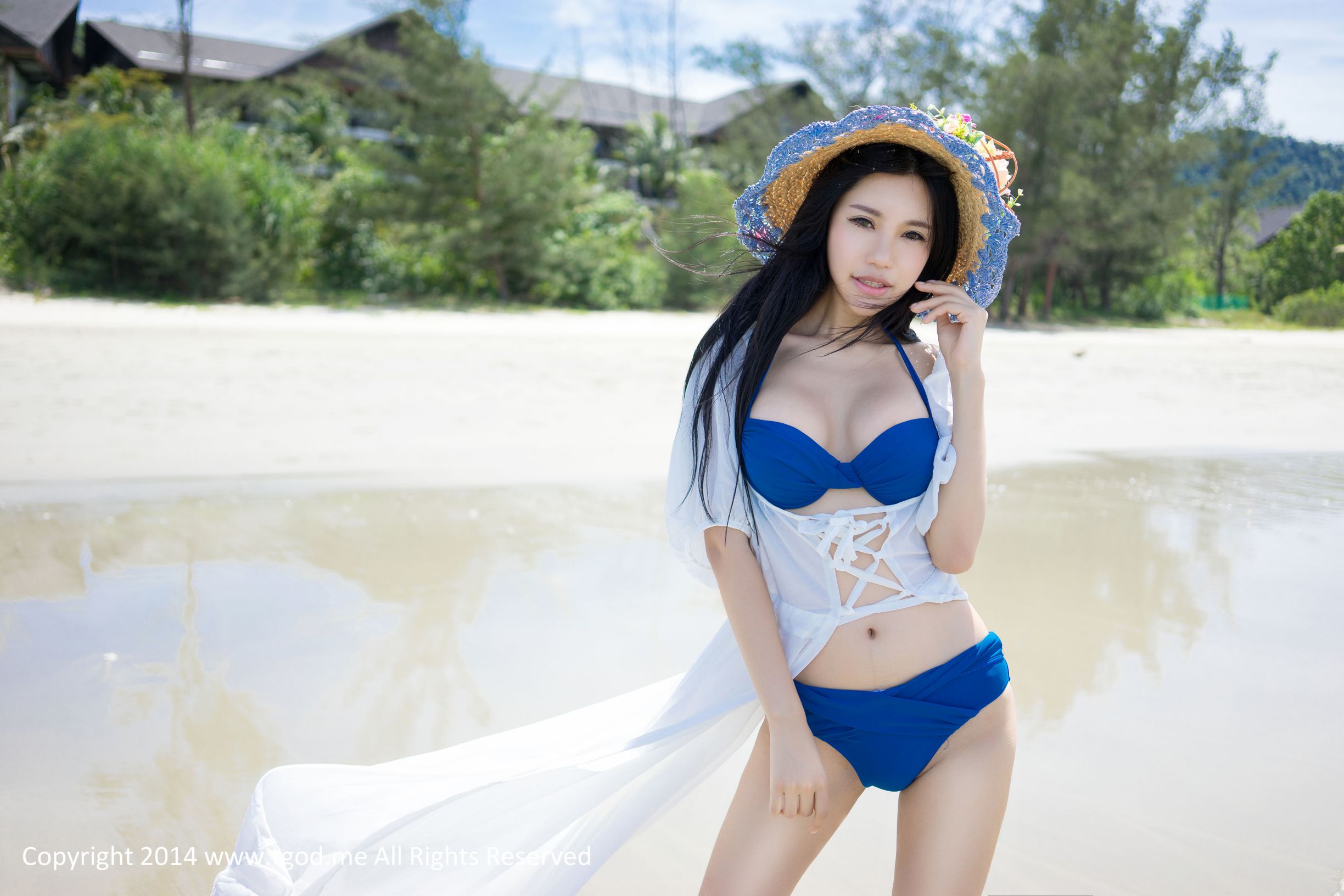 绮里嘉ula 《沙滩仙子》 沙巴旅拍第3弹 [TGOD推女神]高清写真图