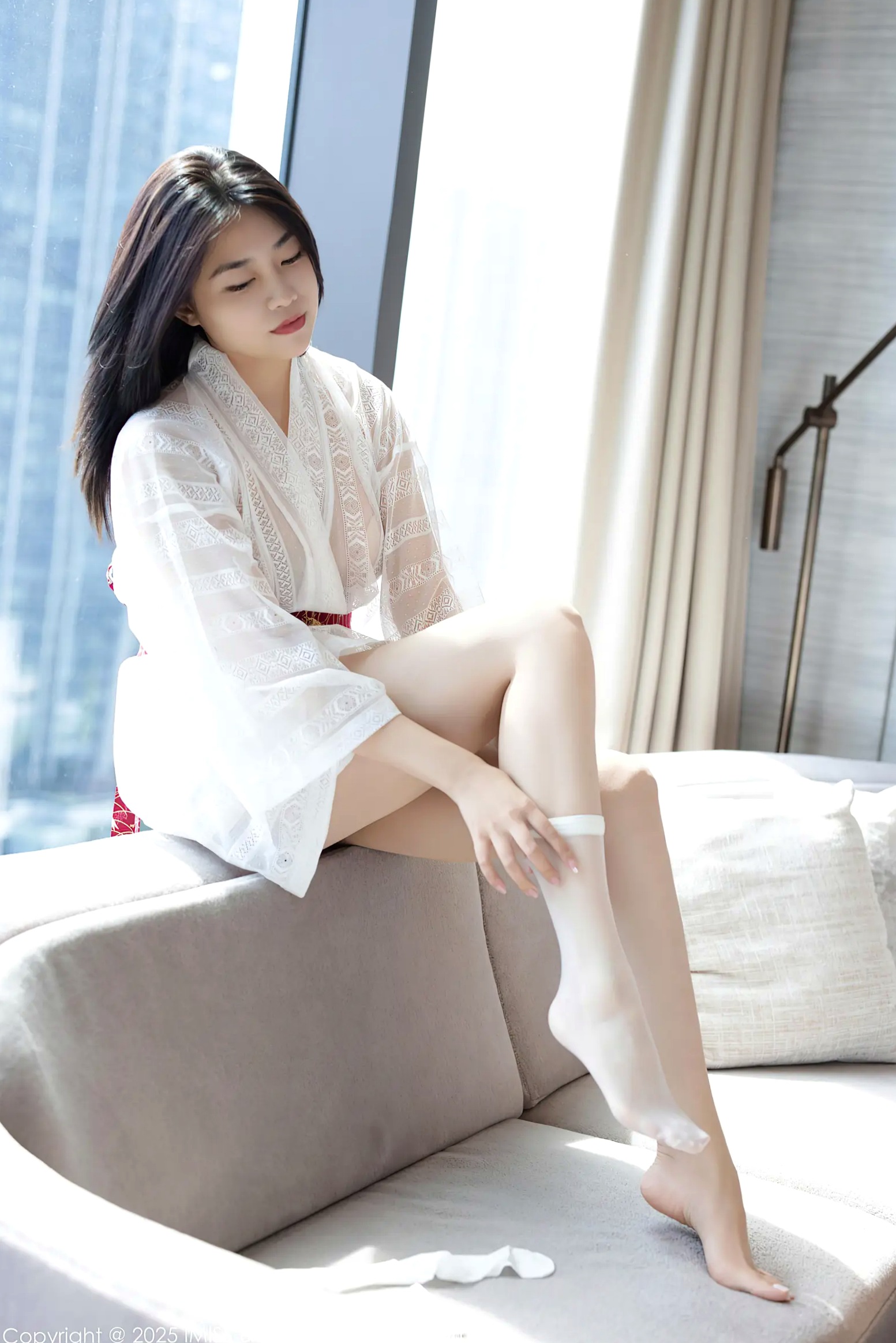[IMiss]爱蜜社 2025.08.14 Vol.798 许诺Sabrina私房写真，日系和服诱惑蕾丝内衣丝袜特辑 [60P]