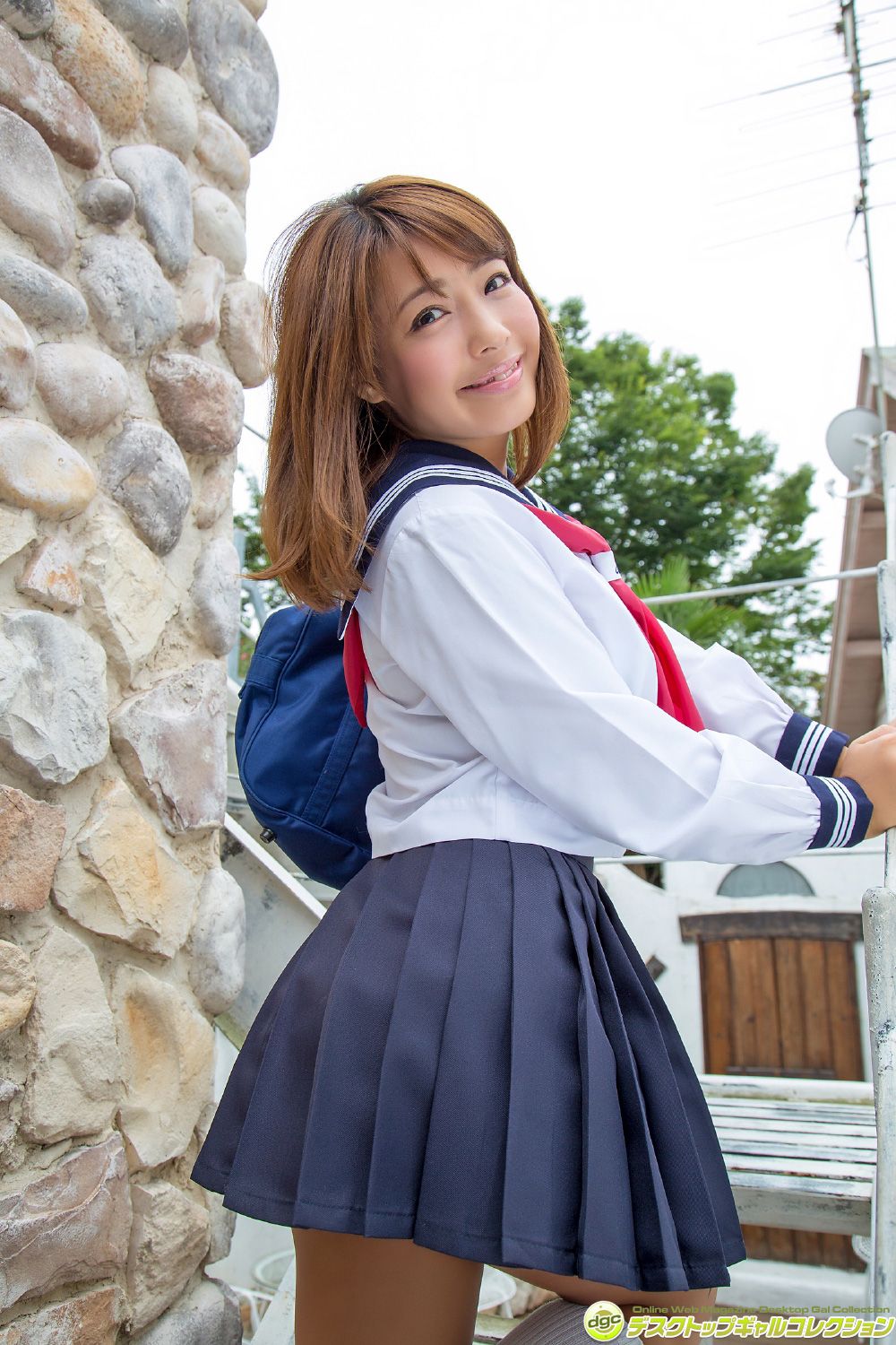 桥本梨菜 [DGC]高清写真图No.1329 色黒Gカップのムッチリボディで人気上昇中