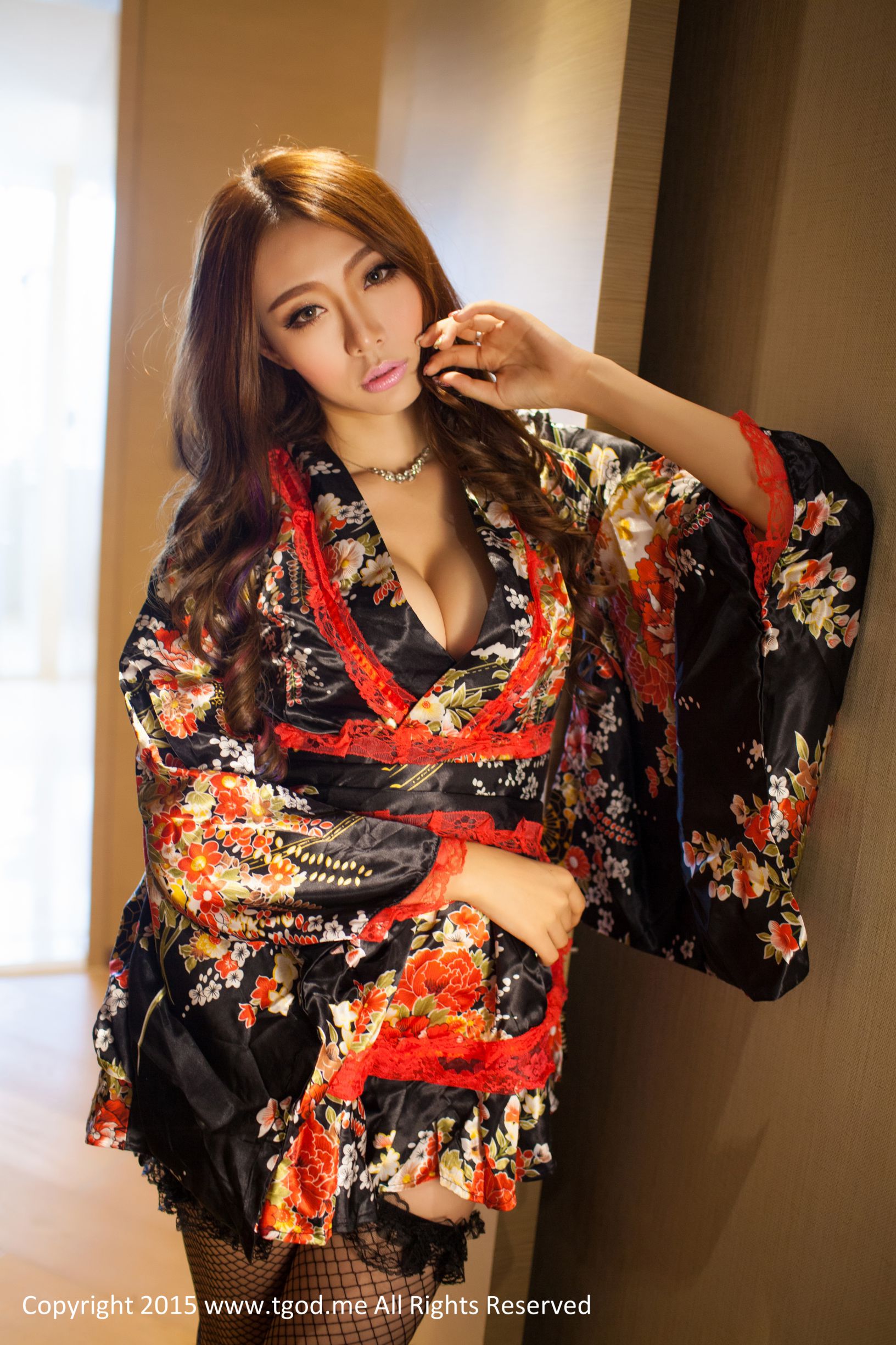 小嘛-和服+黑丝的诱惑 [TGOD推女神]高清写真图