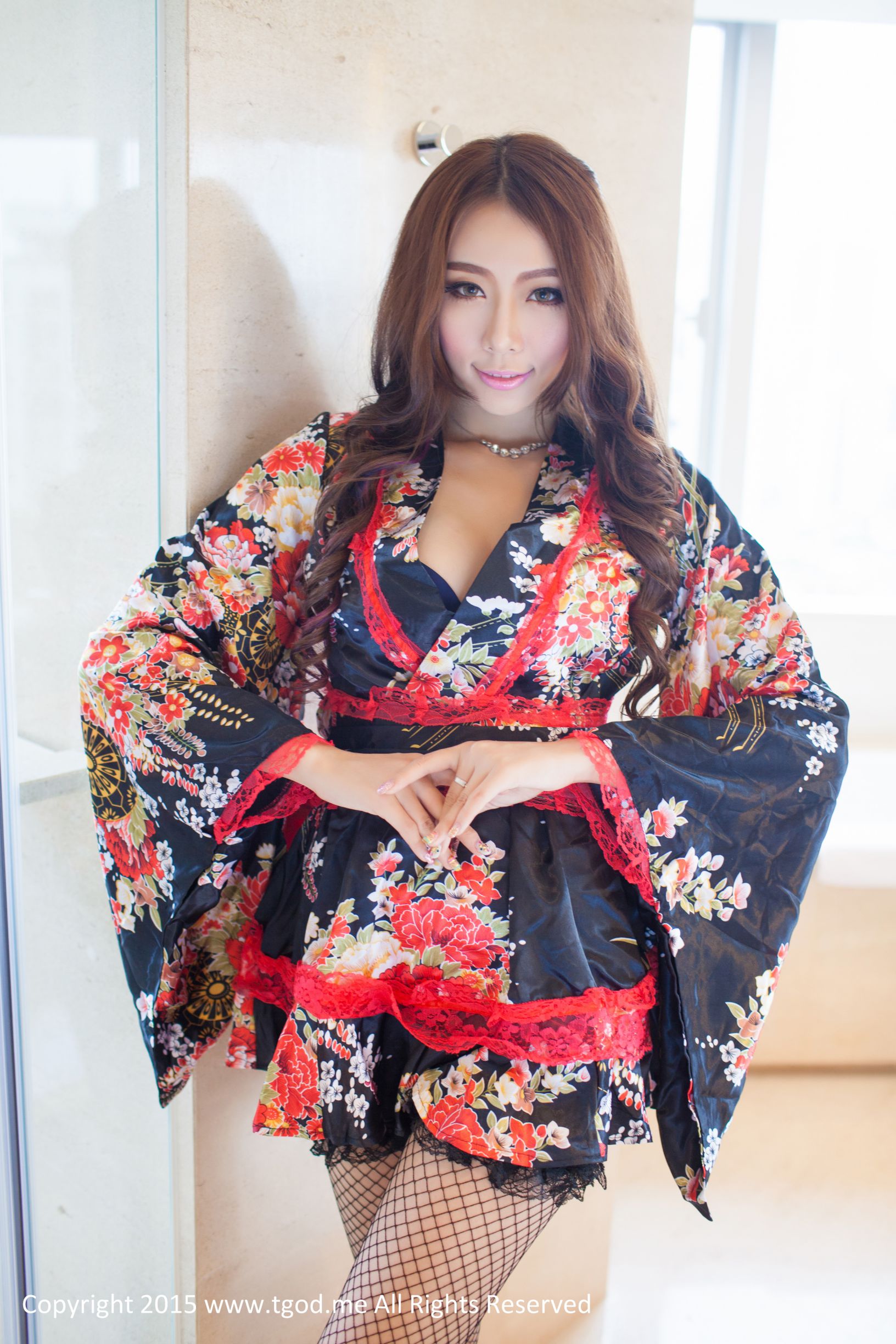 小嘛-和服+黑丝的诱惑 [TGOD推女神]高清写真图