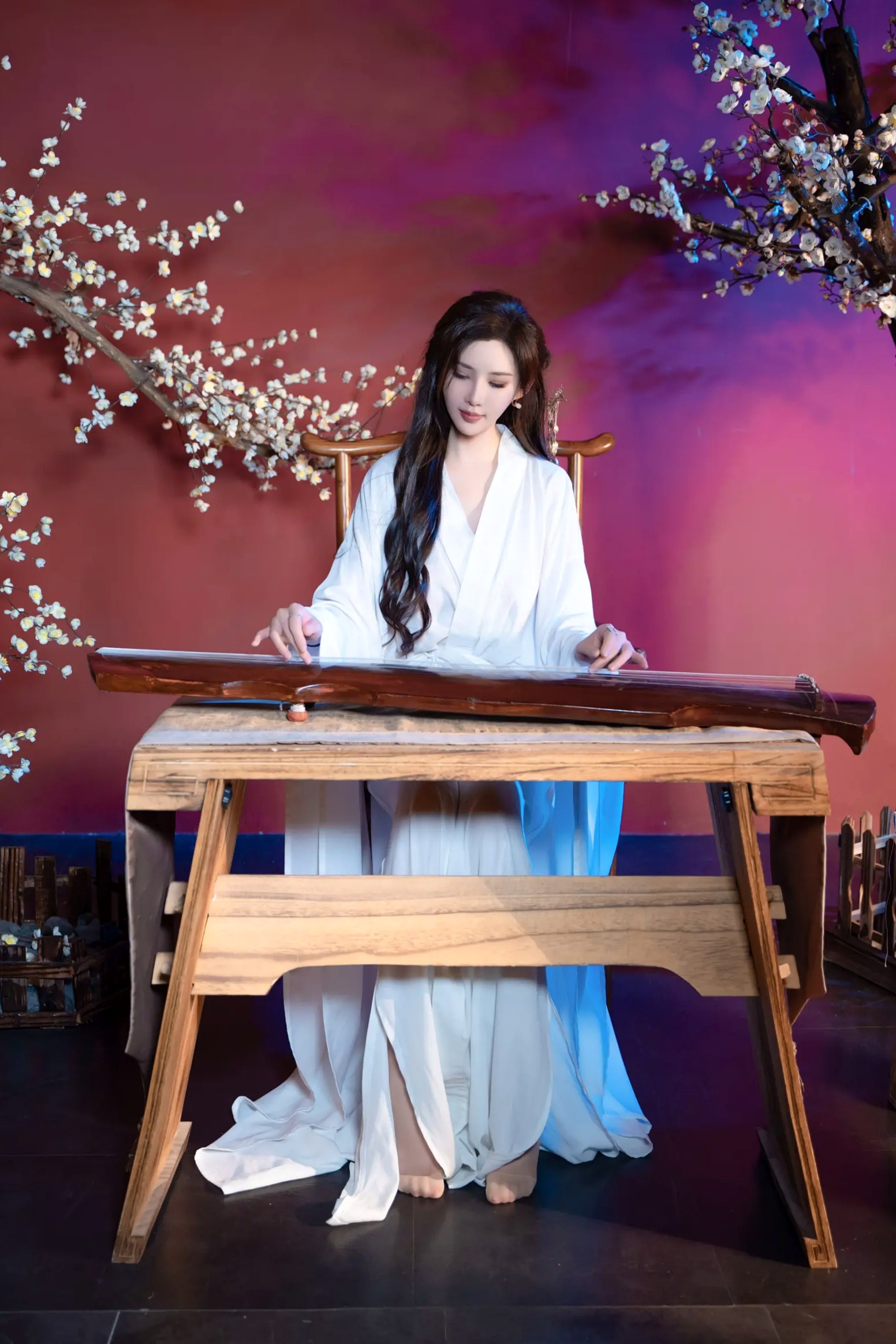 周妍希 - 白衣仙子古风私房大尺度写真，书香气息下的绝美尤物诱惑 [104P]