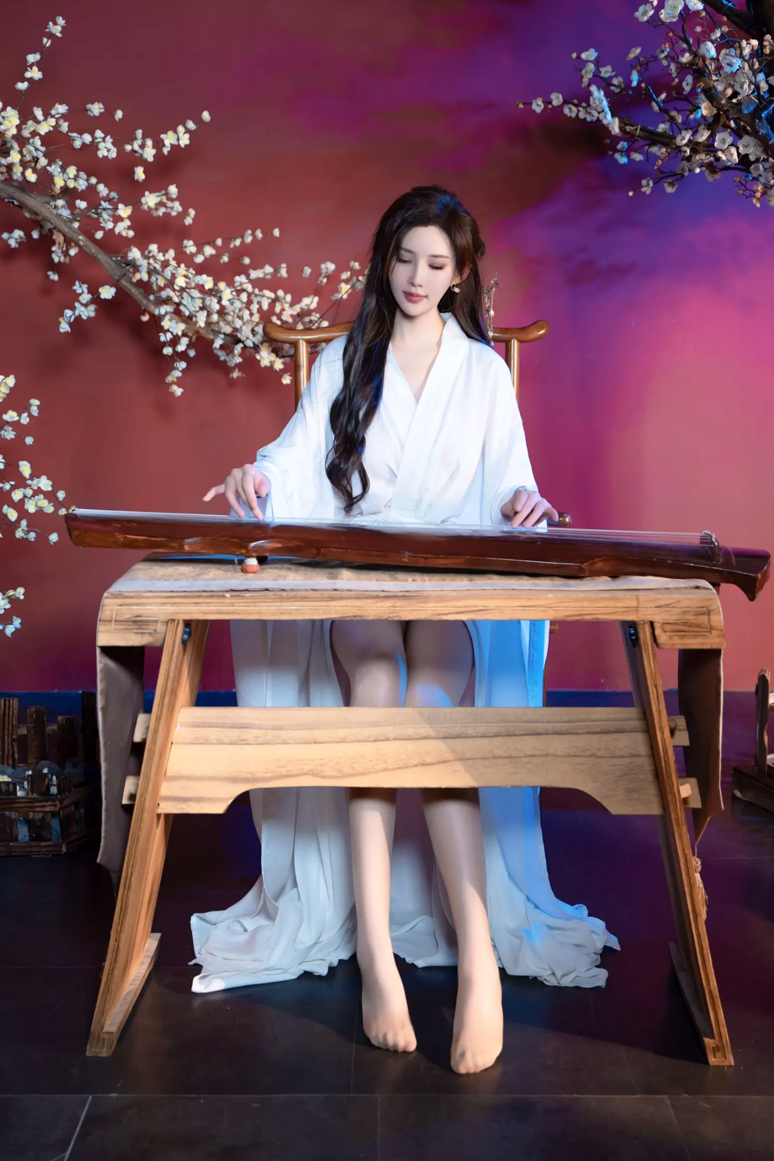 周妍希 - 白衣仙子古风私房大尺度写真，书香气息下的绝美尤物诱惑 [104P]